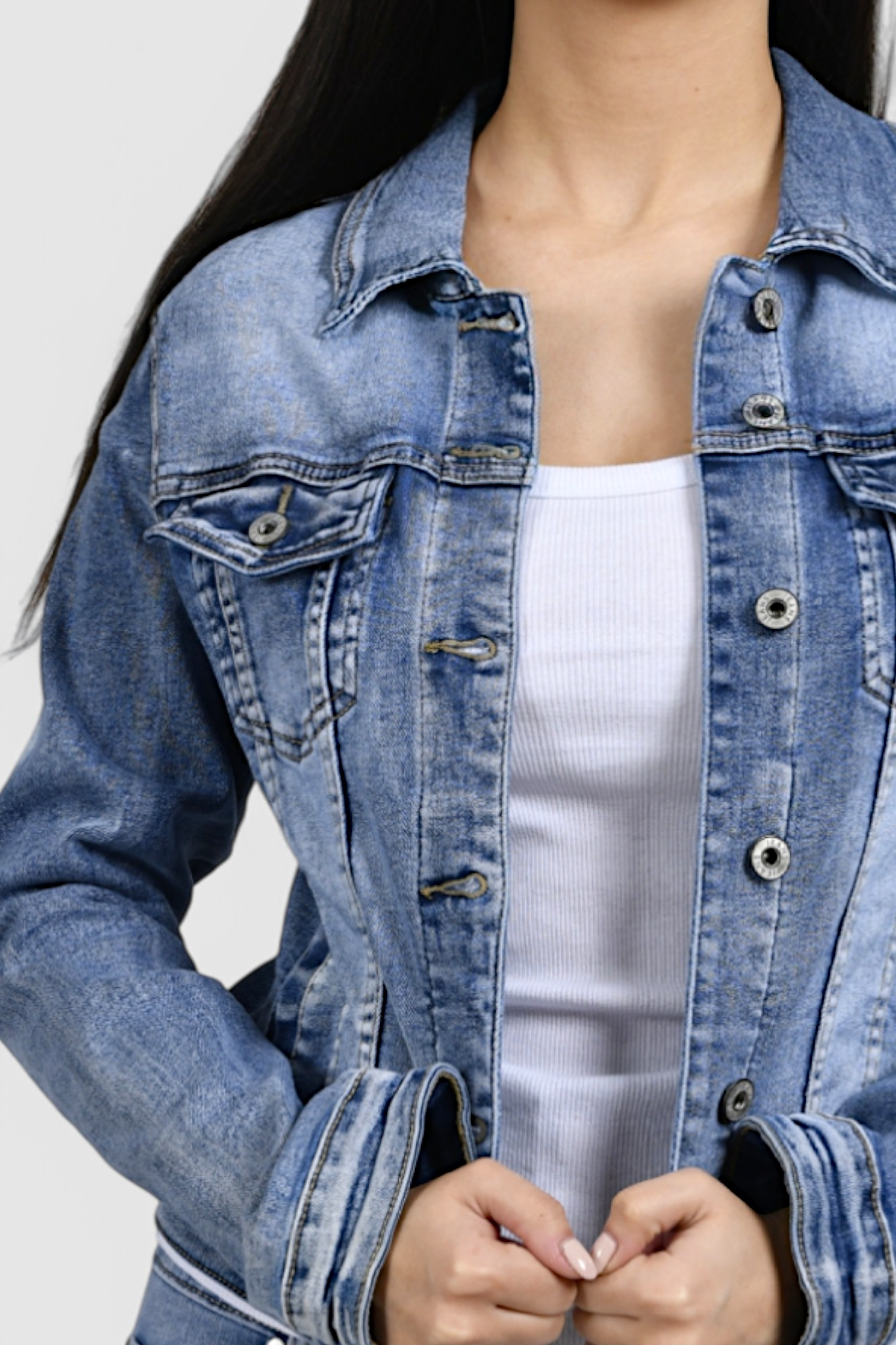 Ženska plava traper jakna Victoire