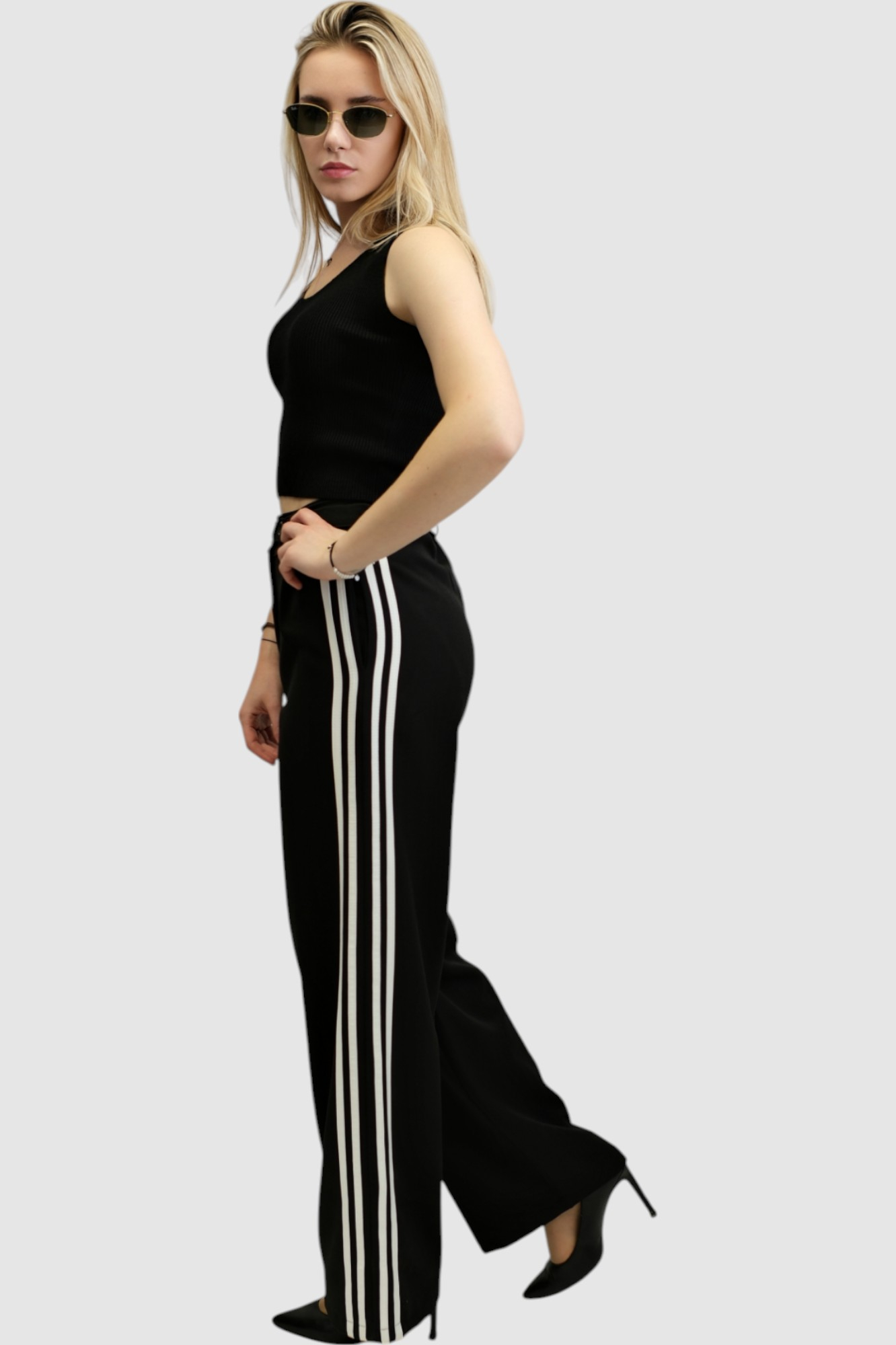 Ženski crni top Calliope