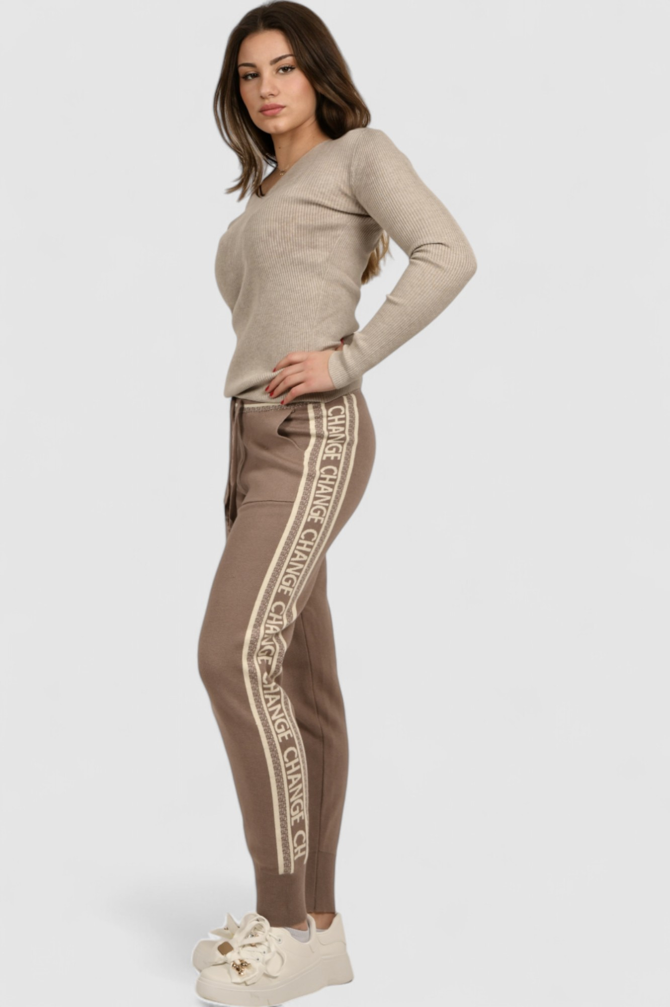 Ženski bež lagani džemper Zoe