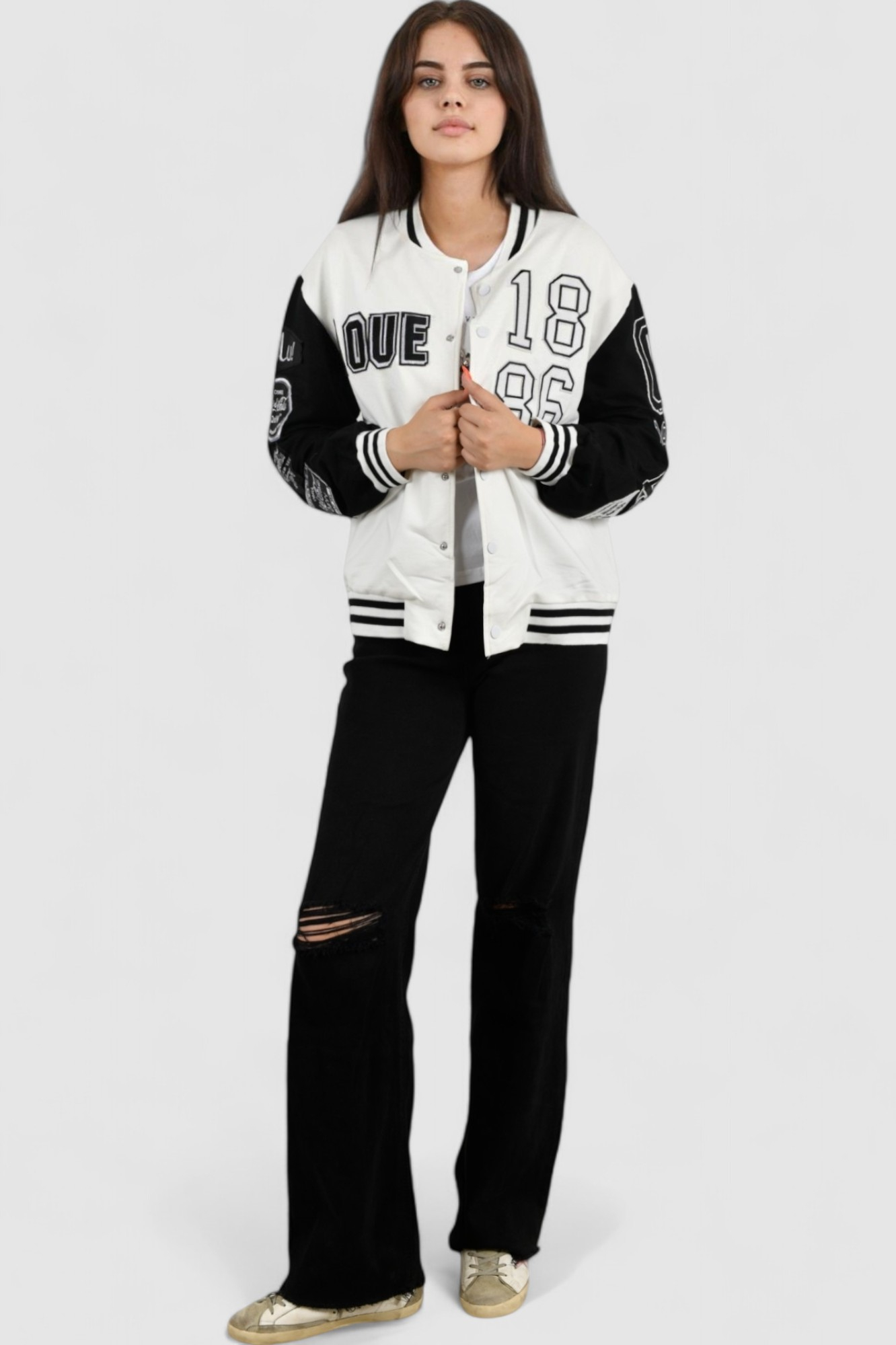 Ženska bijela kratka jakna Aspen