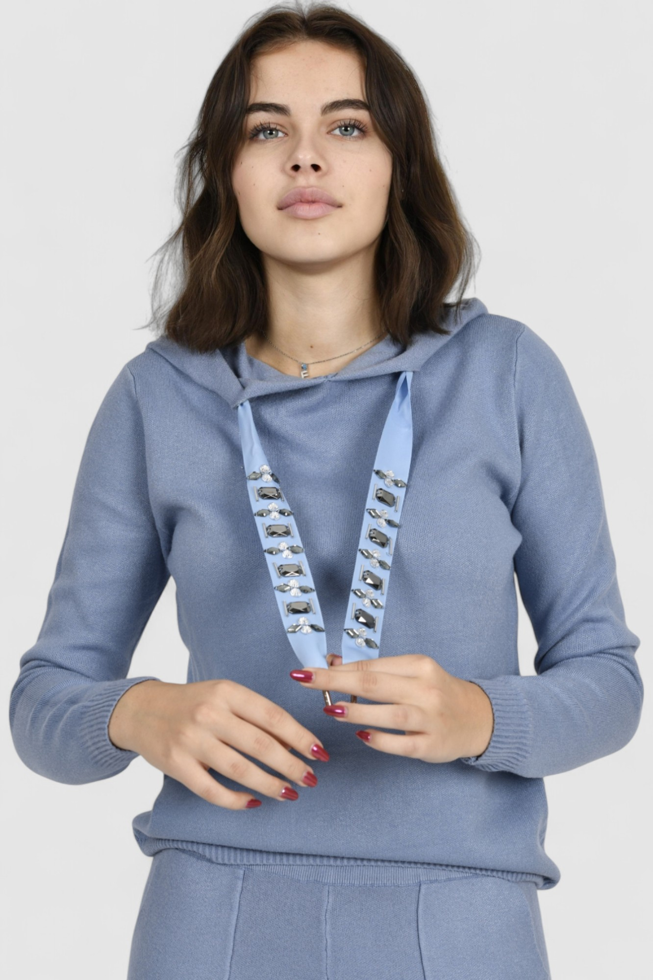 Ženska plava trenirka komplet Leila