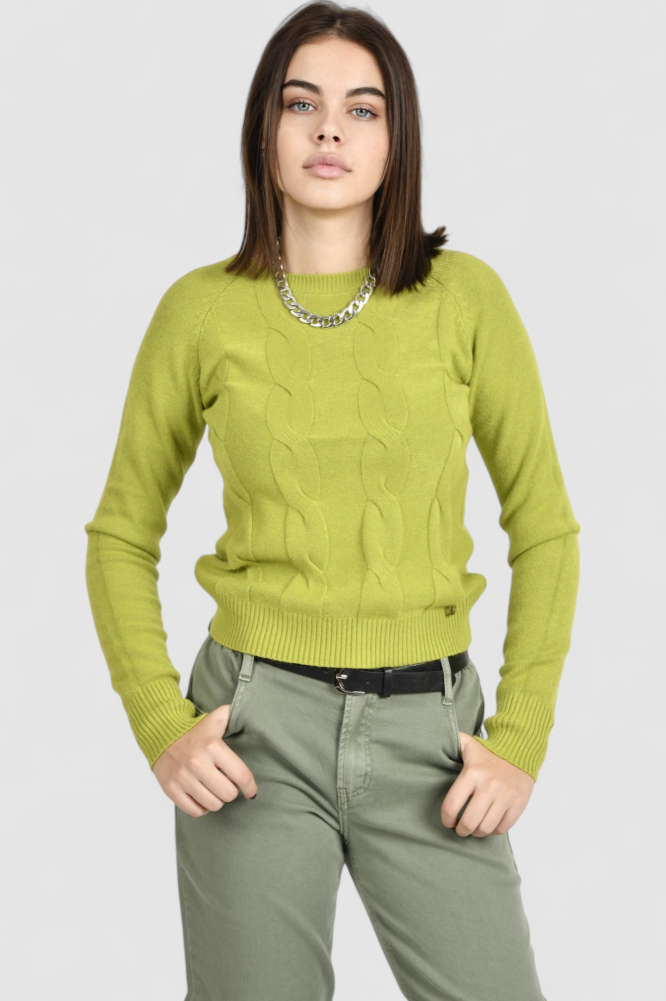 Ženski svijetlo zeleni lagani džemper Damaris