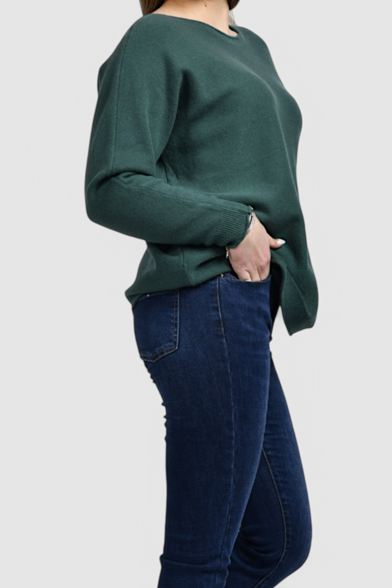 Ženski zeleni lagani džemper Hannah