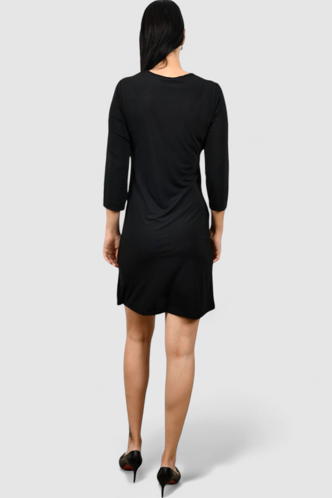 Ženska crna večernja haljina Daria