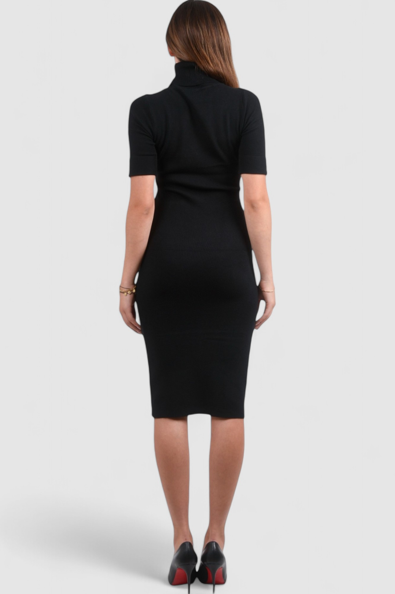 Ženska crna svakodnevna haljina Millie