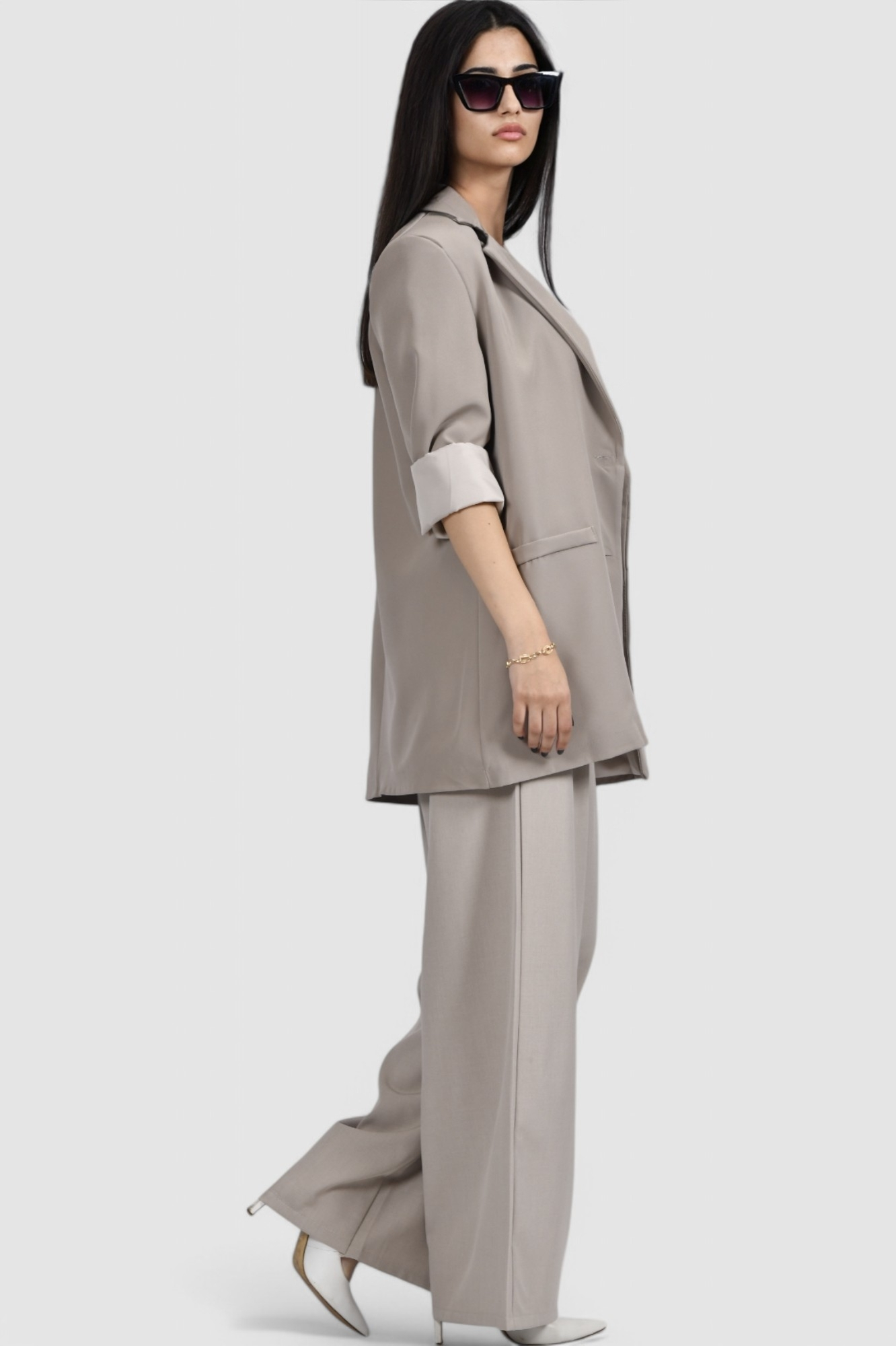 Ženski sivi elegantni sako Iskra