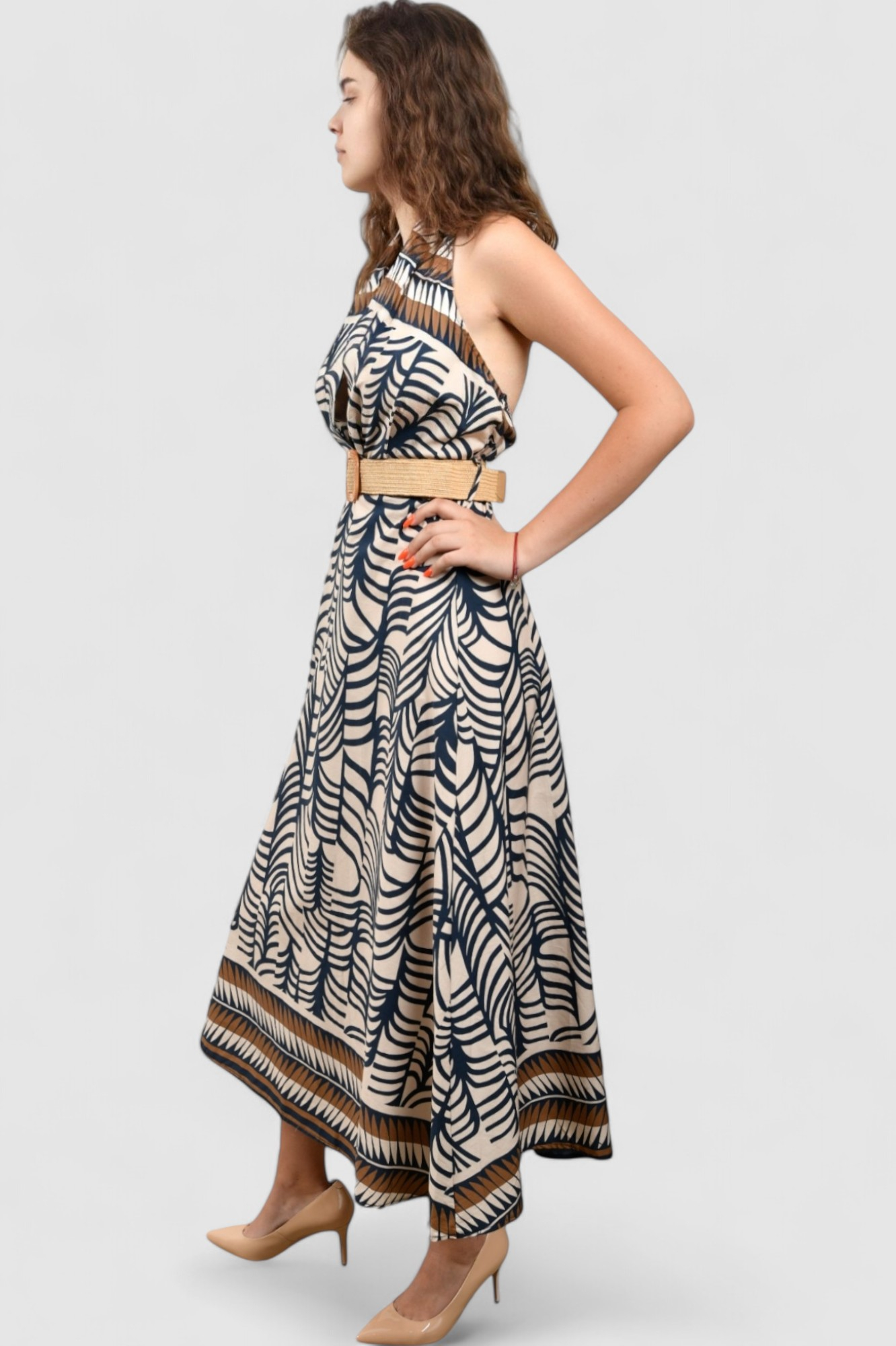 Ženska smeđa svakodnevna haljina Destiny