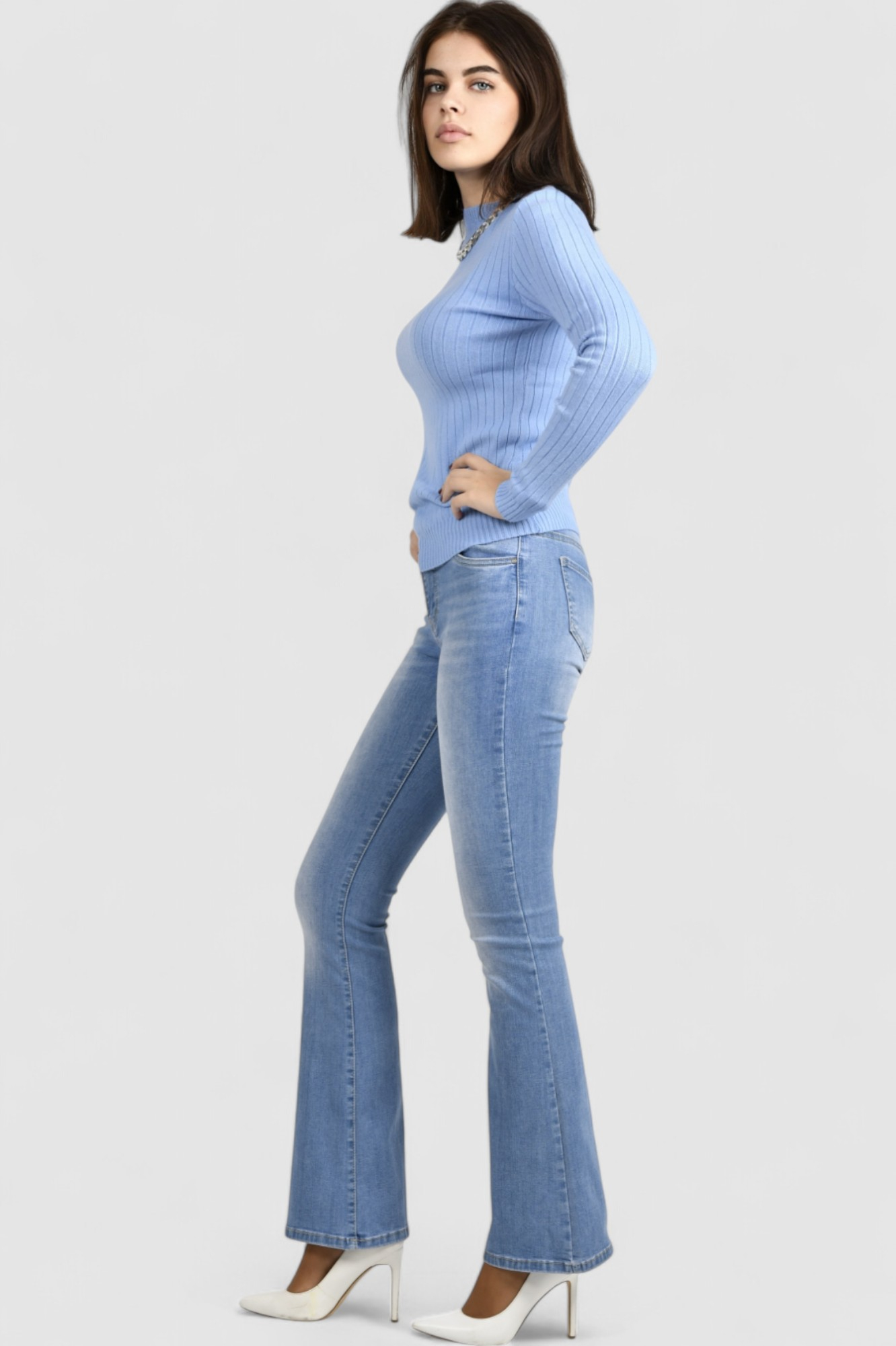 Ženski plavi lagani džemper Amelie