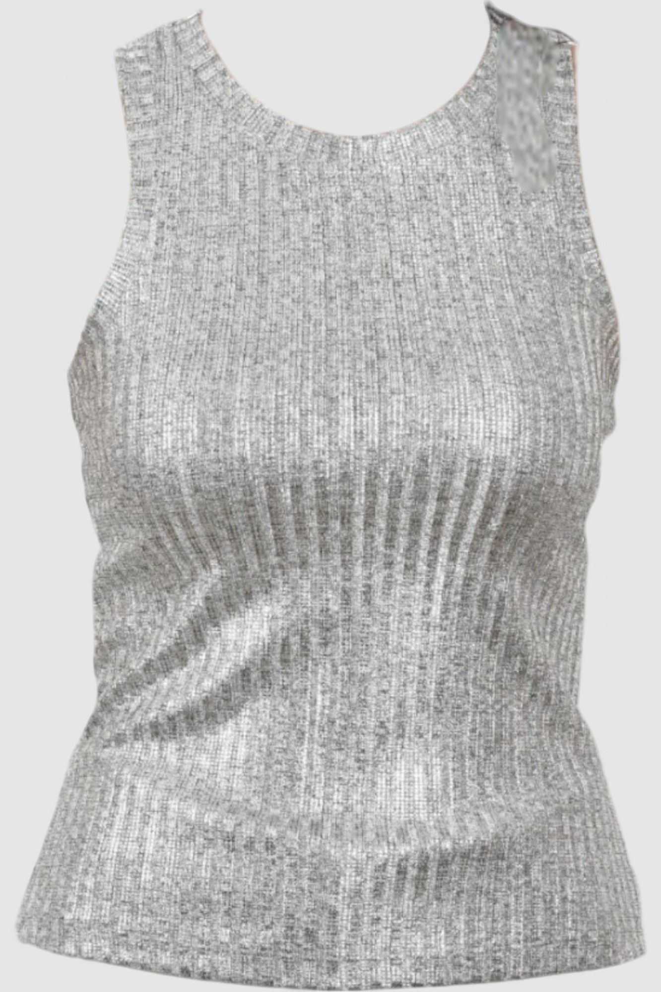 Ženska srebrna majica bez rukava Selena