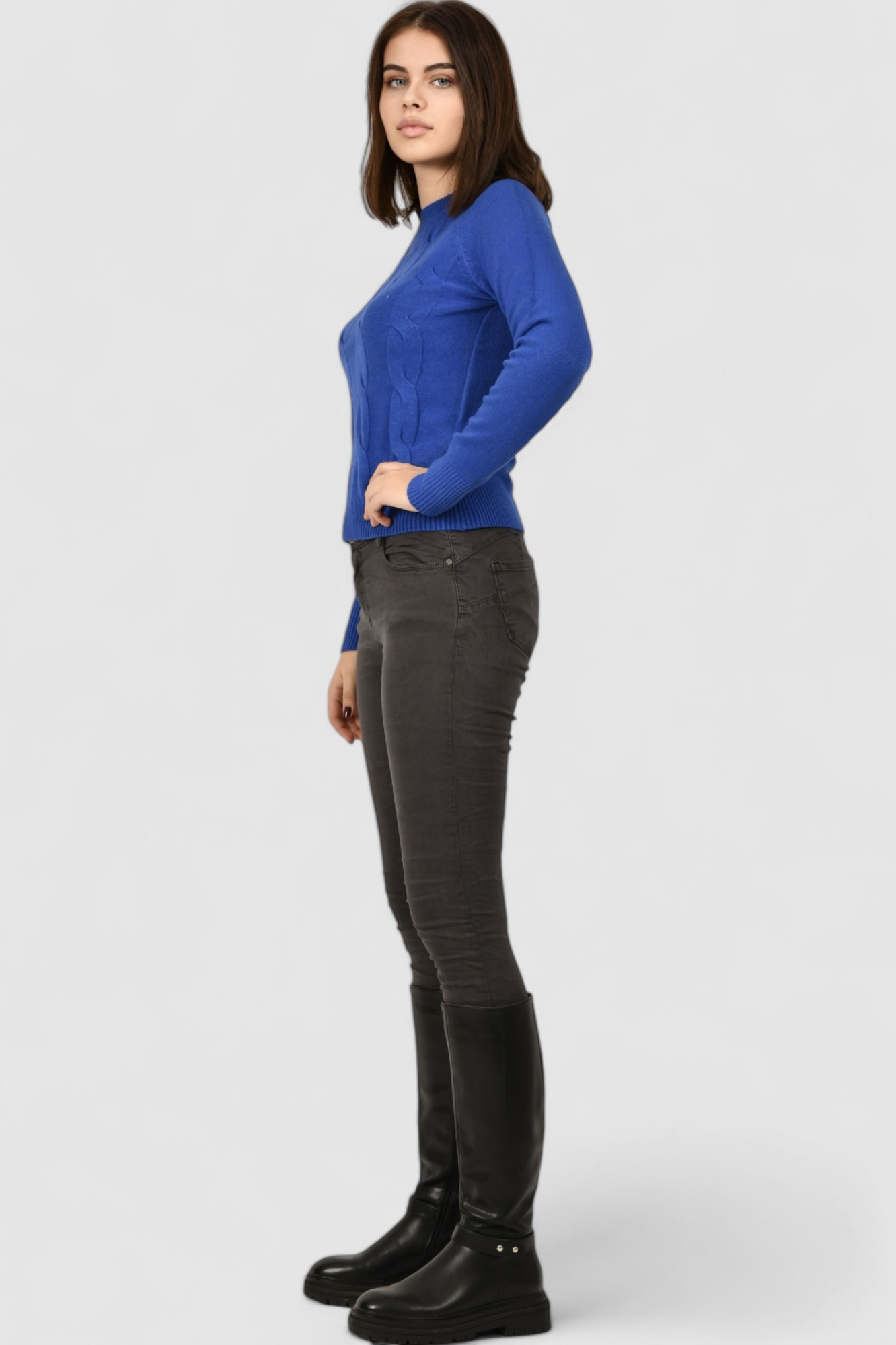 Ženski plavi lagani džemper Damaris