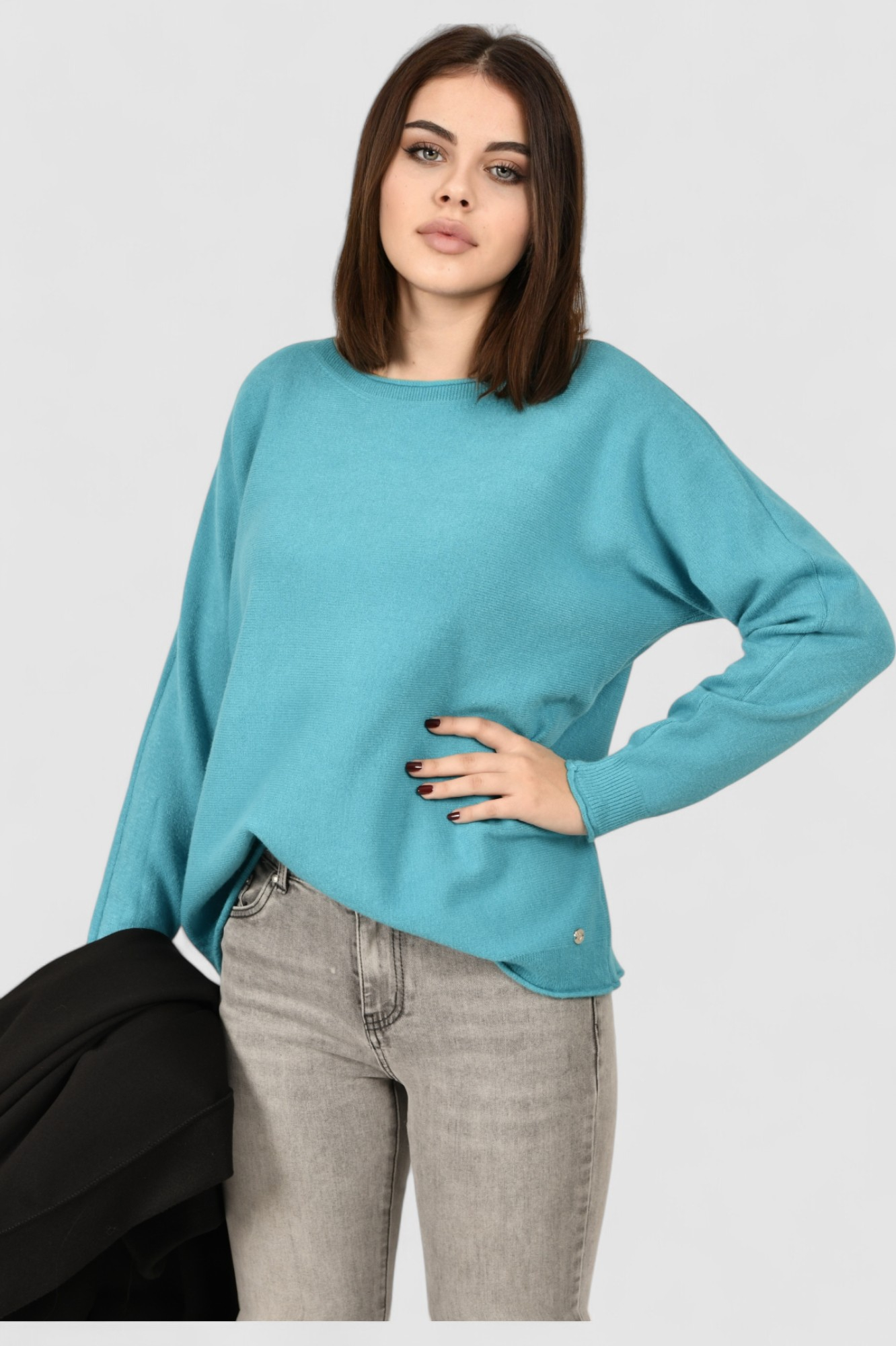 Ženski plavi lagani džemper Hannah