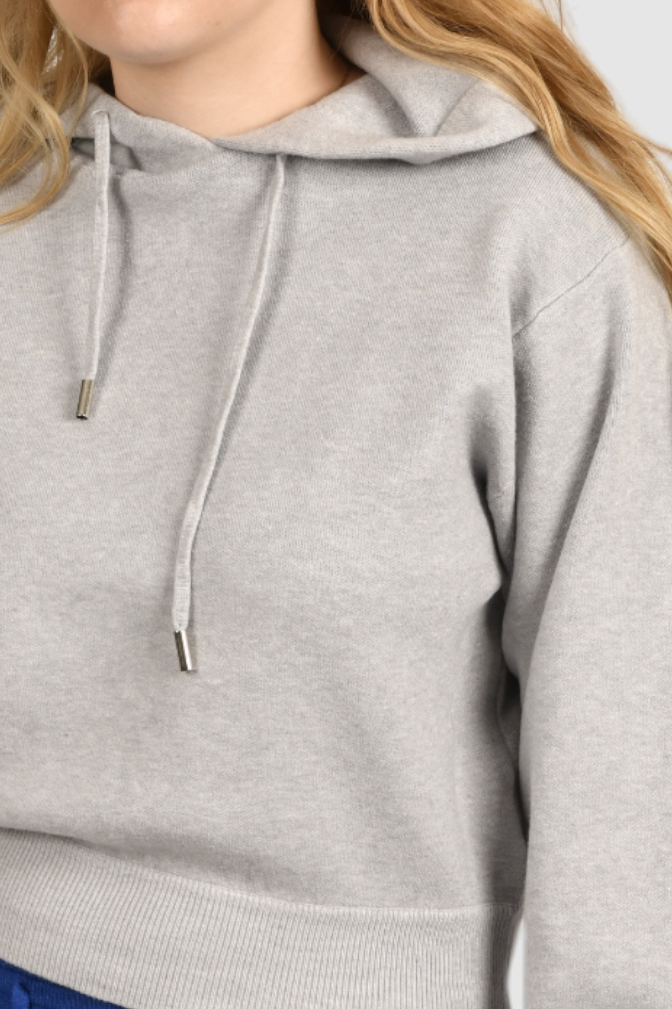 Ženska siva hoodica sa kapuljačom Noelia