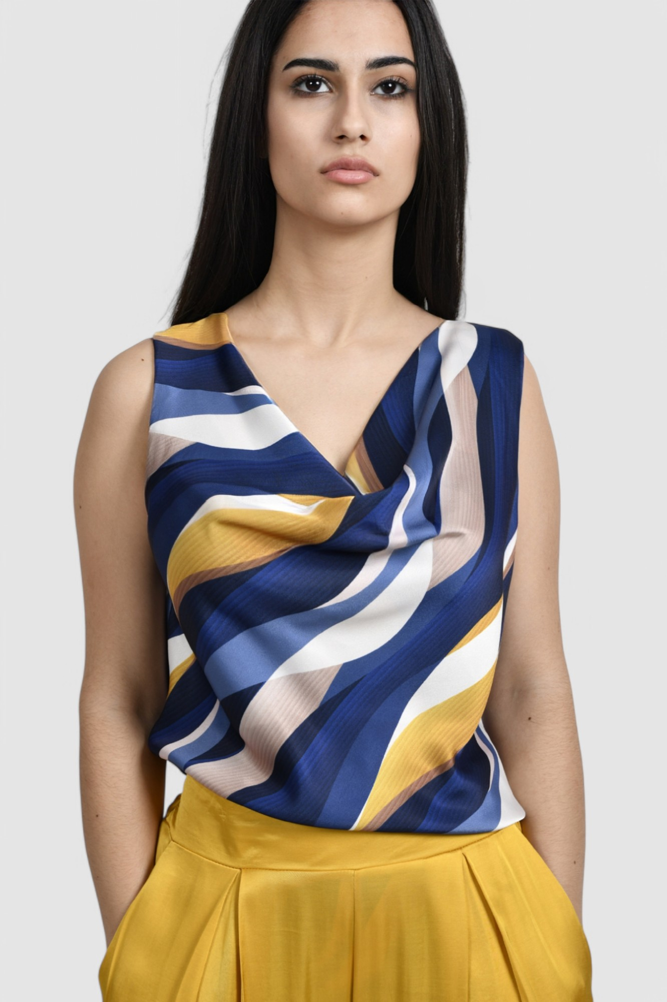 Ženska plava elegantna bluza Arianne