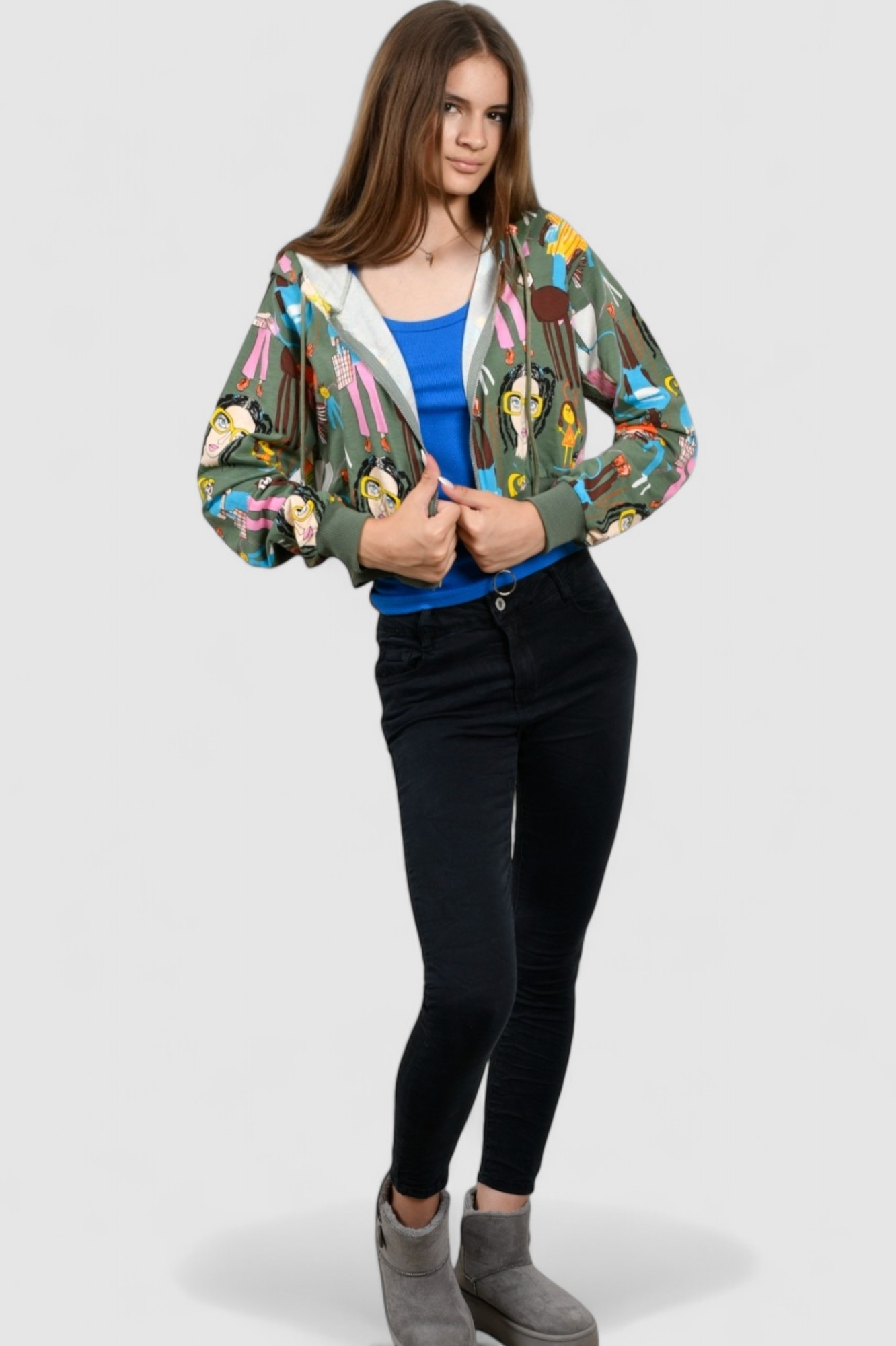 Ženski zeleni gornji dio trenirke Celine