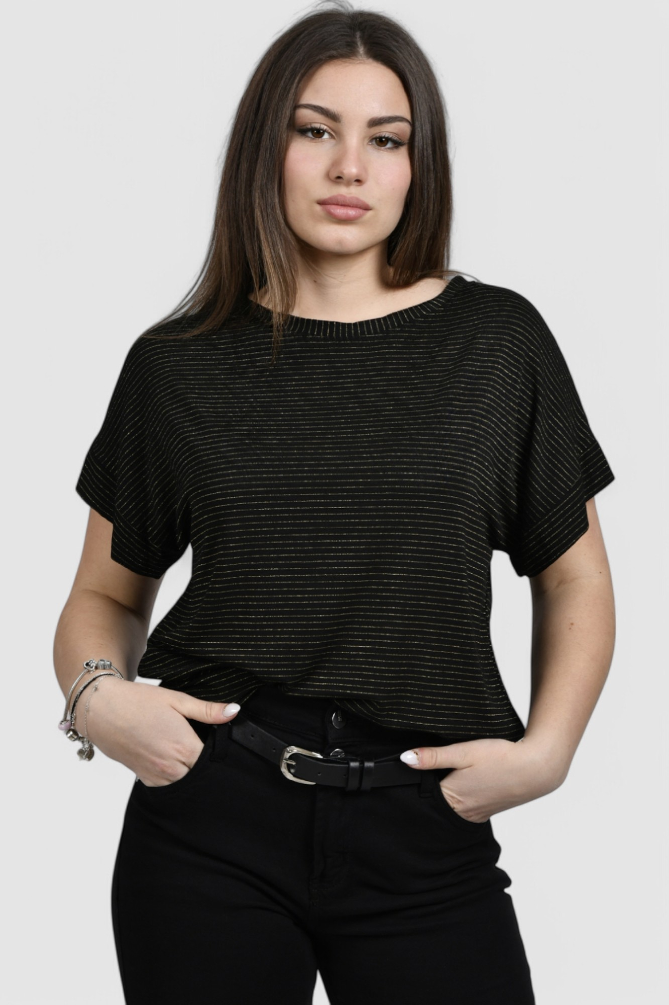 Ženska crna elegantna bluza Primrose