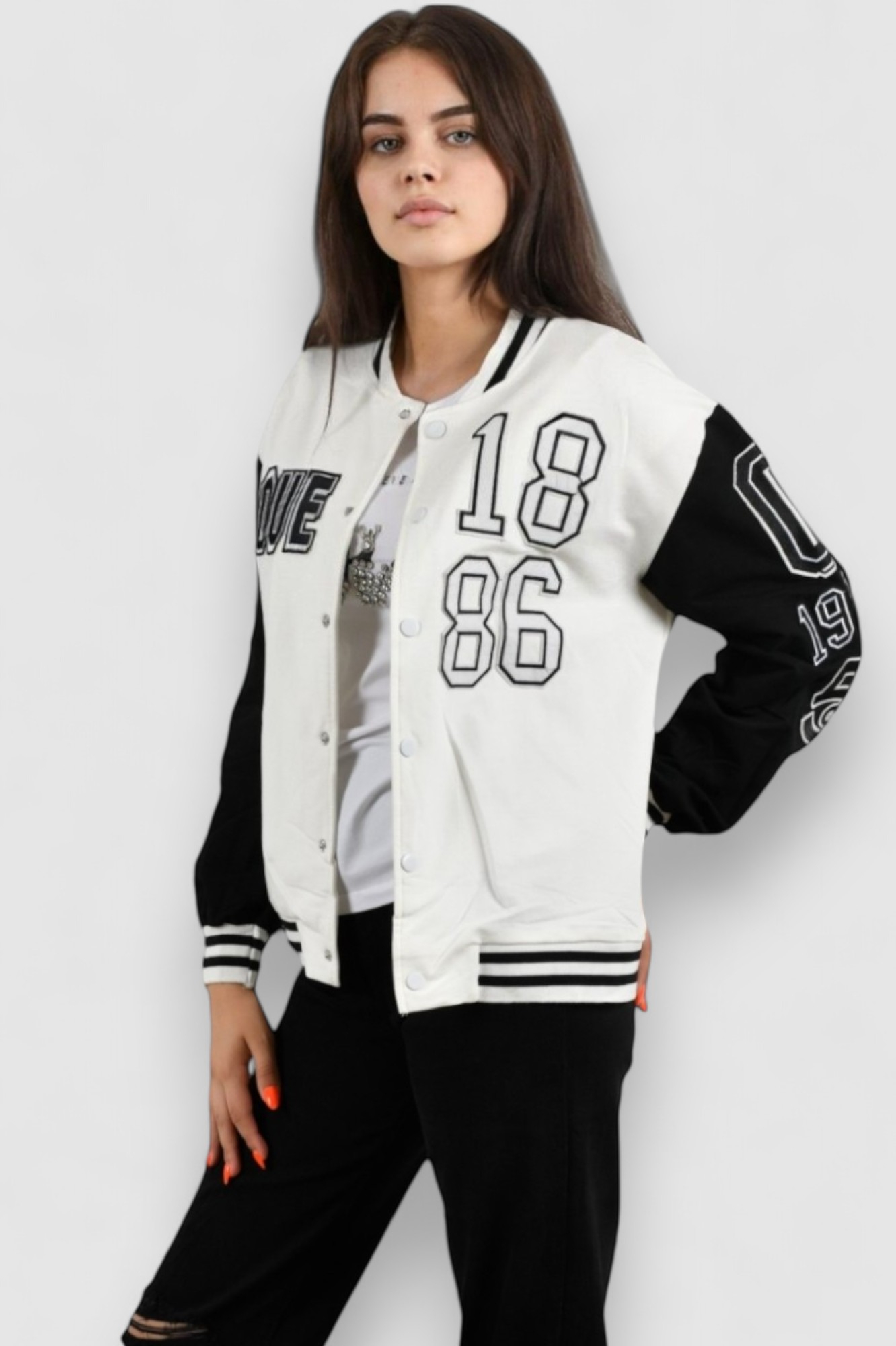 Ženska bijela kratka jakna Aspen