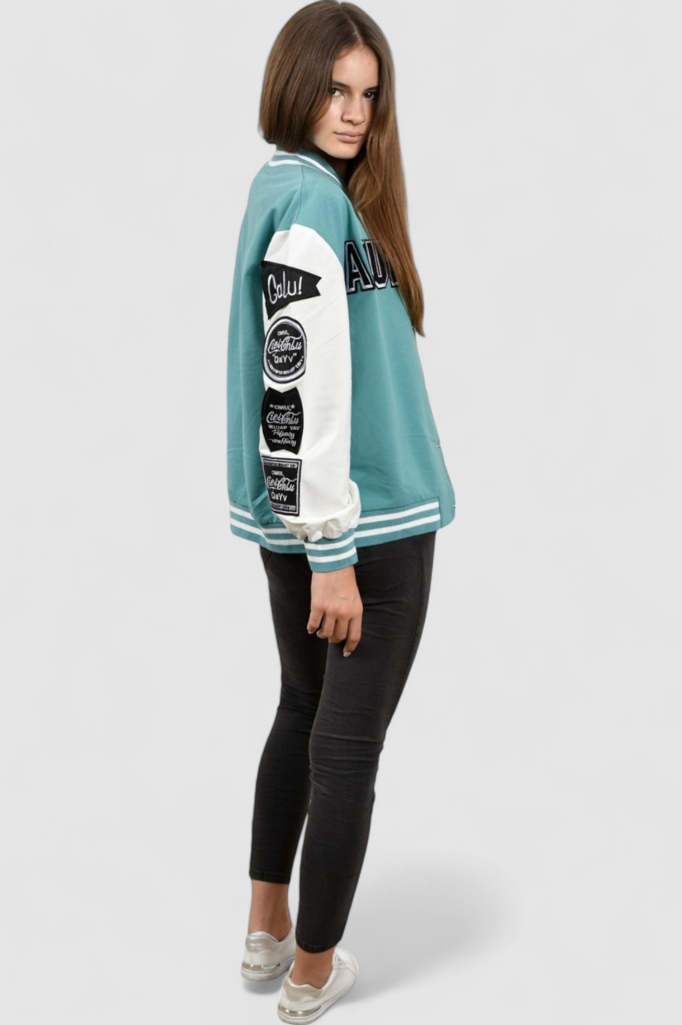 Ženska plava kratka jakna Aspen