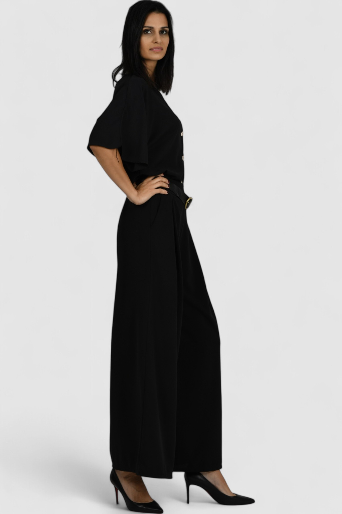 Ženske crne modne hlače Issa