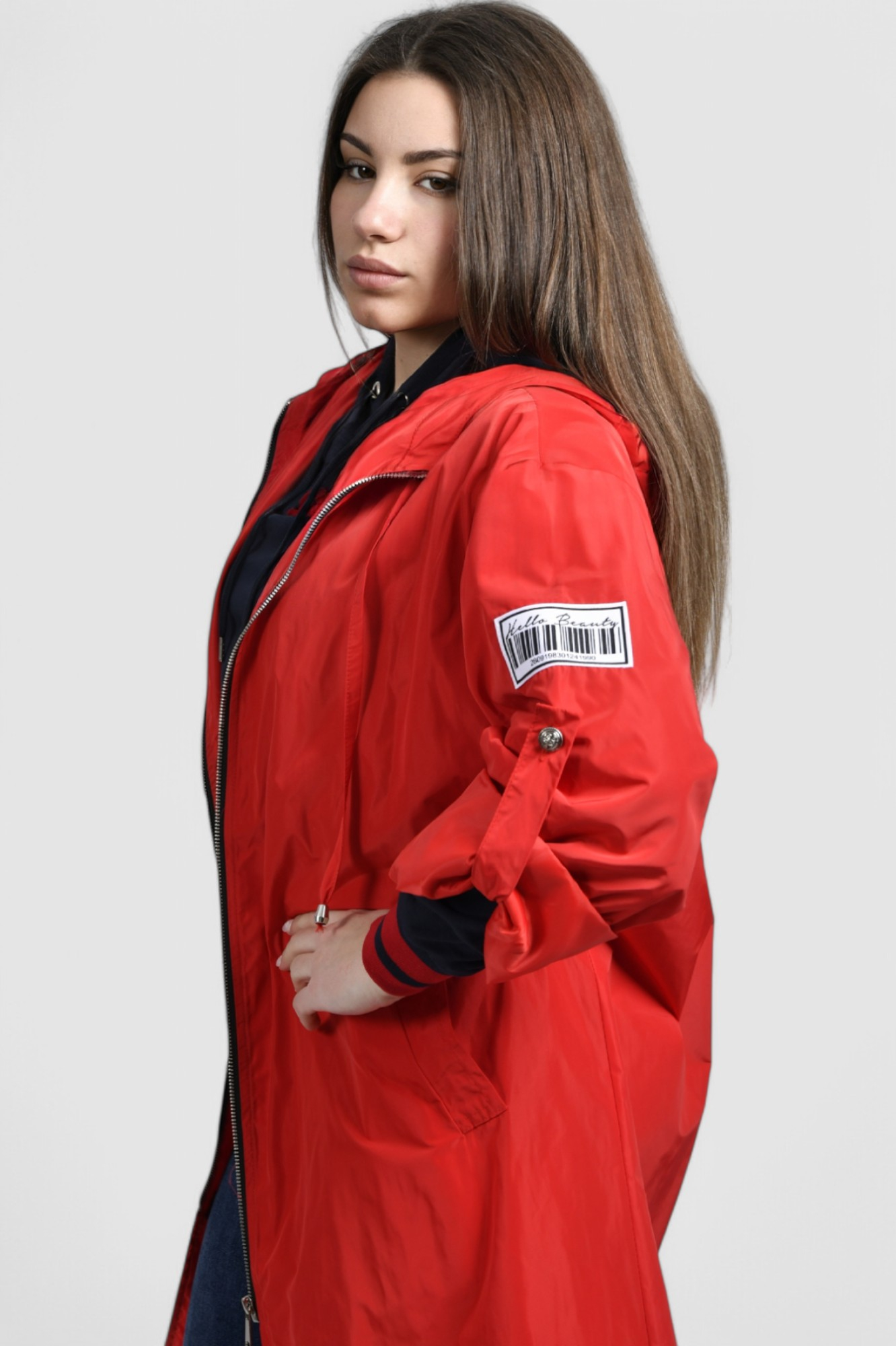 Ženska crvena duga jakna Ilyana