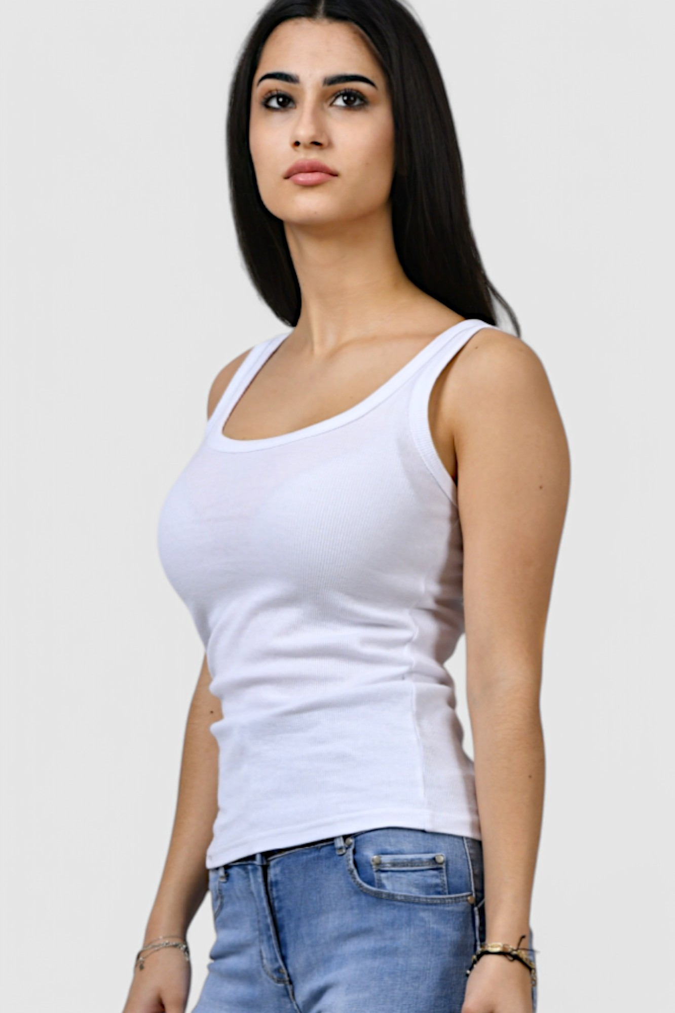 Ženska bijela majica bez rukava Lorelei