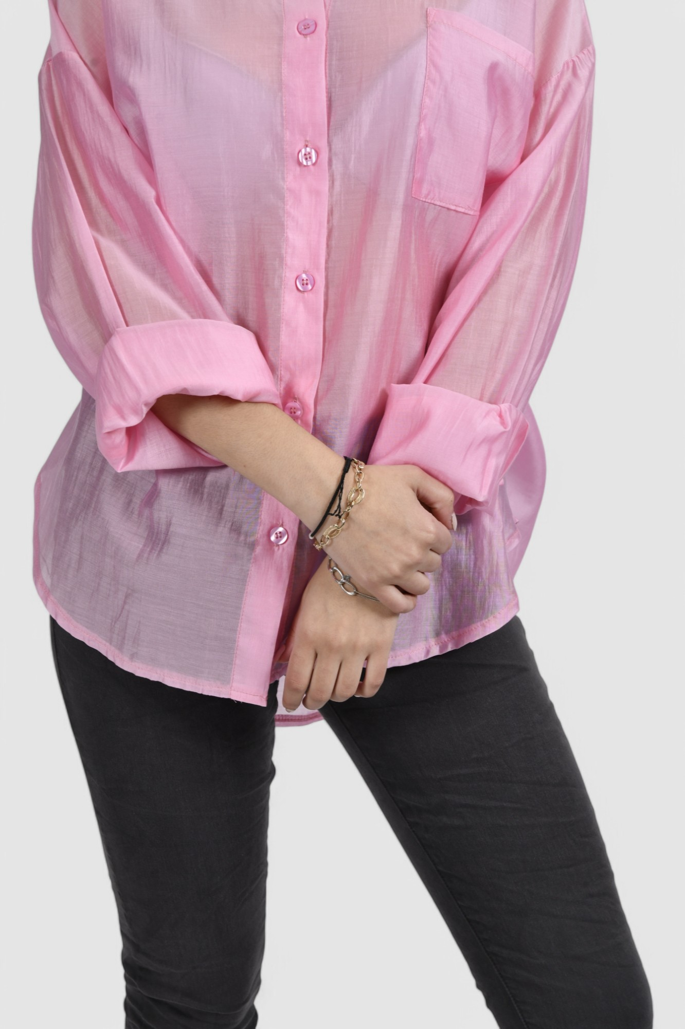 Ženska roza elegantna košulja Annabelle