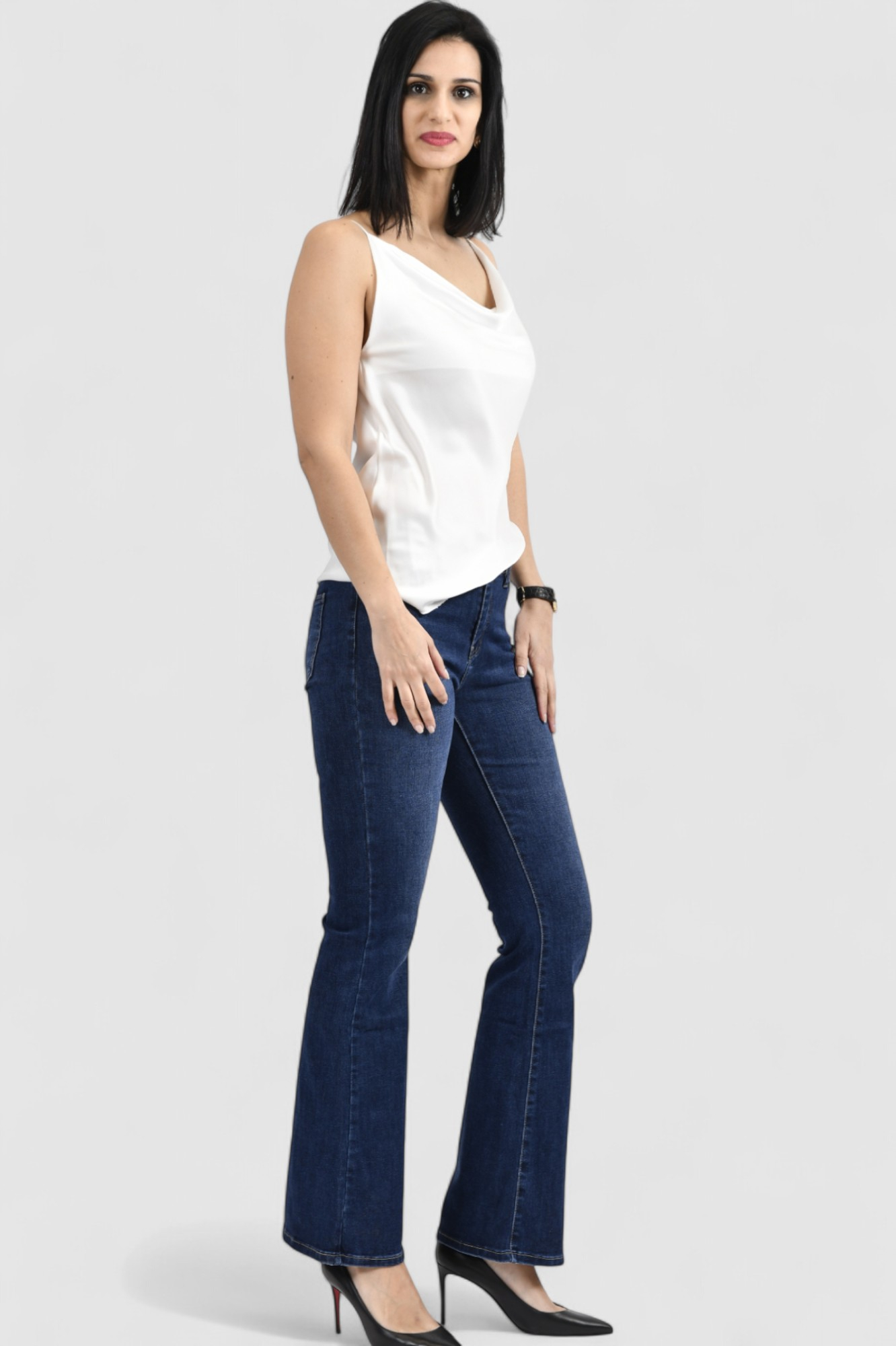 Ženski bijeli elegantni top Scarlet