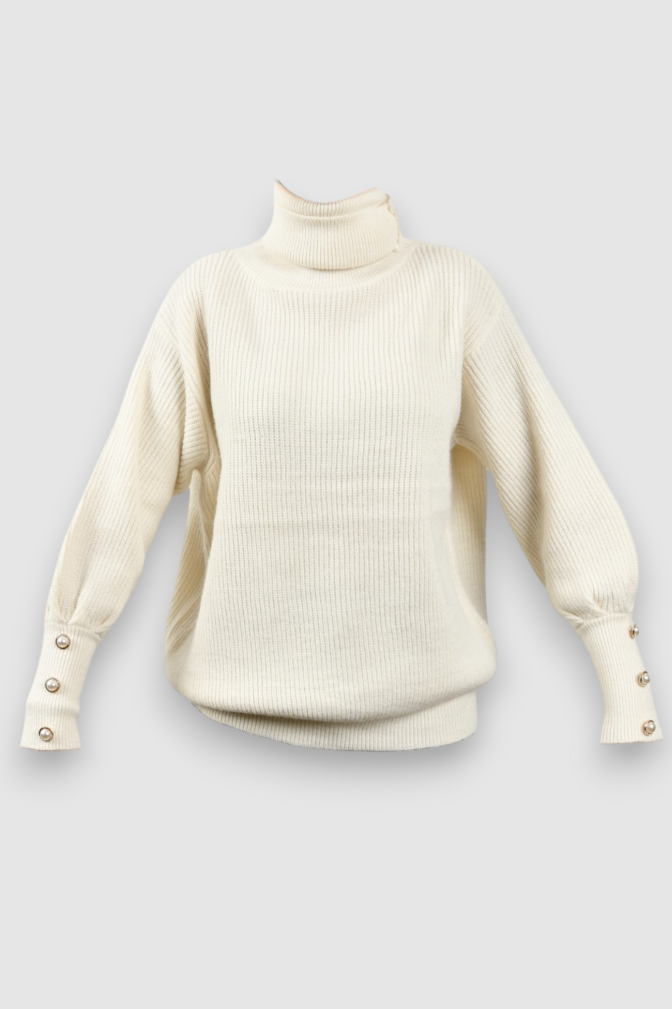 Ženski bijeli topliji džemper Horizon