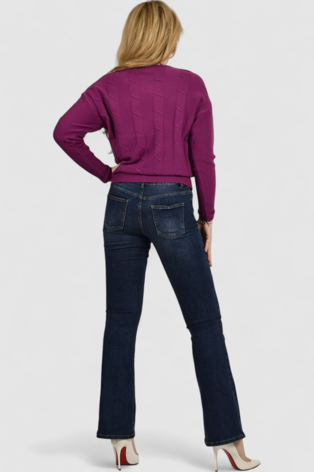 Ženski ljubičasti lagani džemper Erica