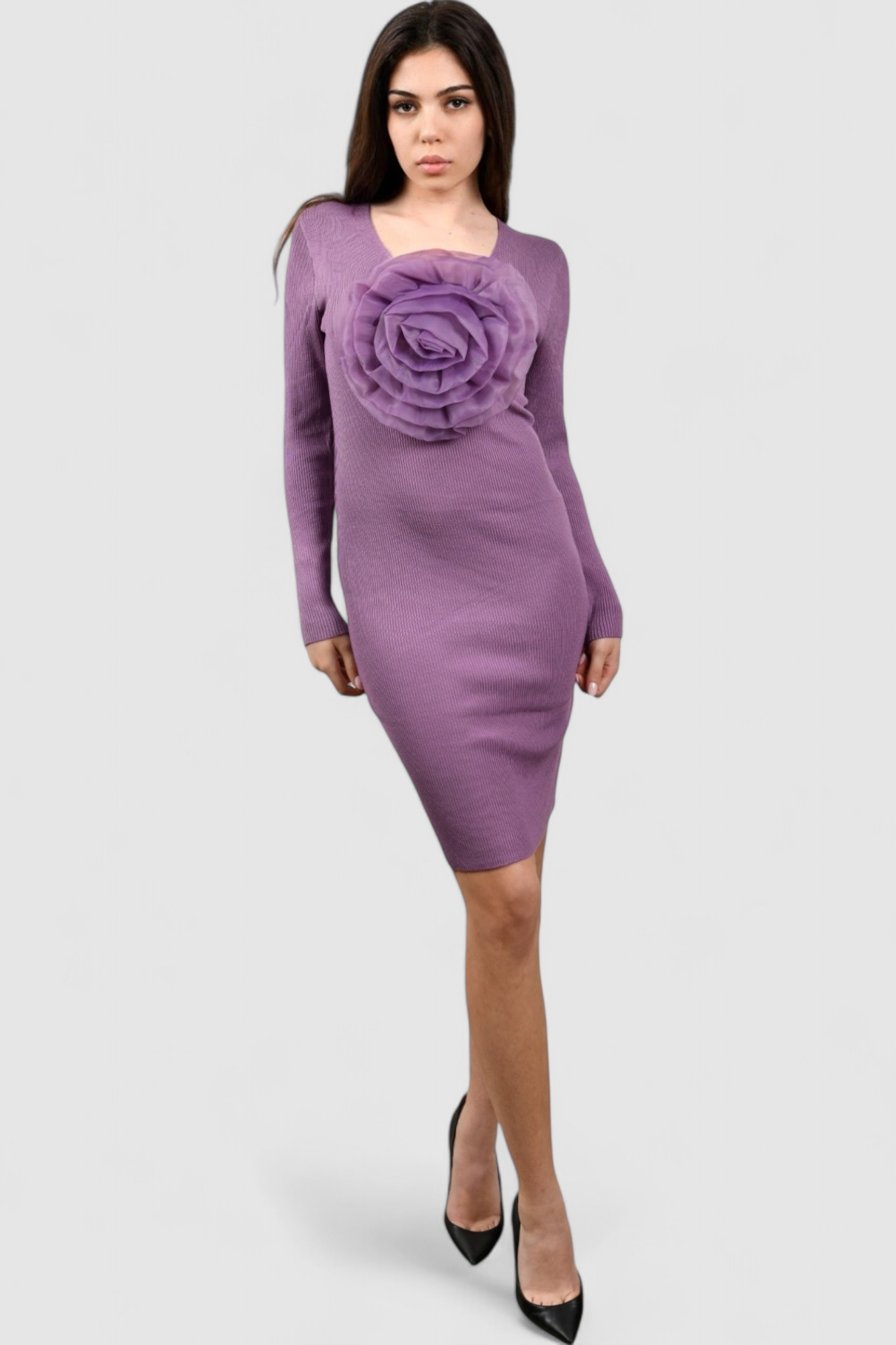 Ženska ljubičasta svakodnevna haljina Althea