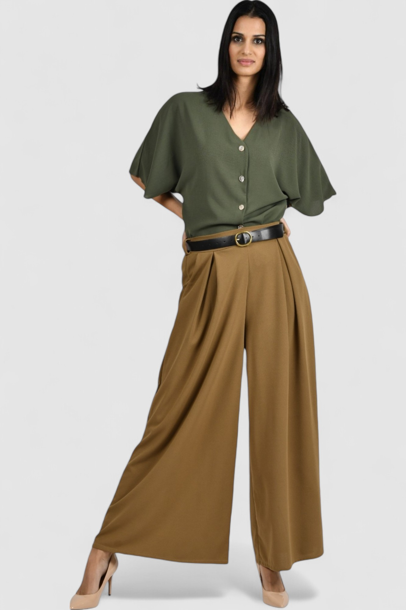 Ženske camel modne hlače Issa