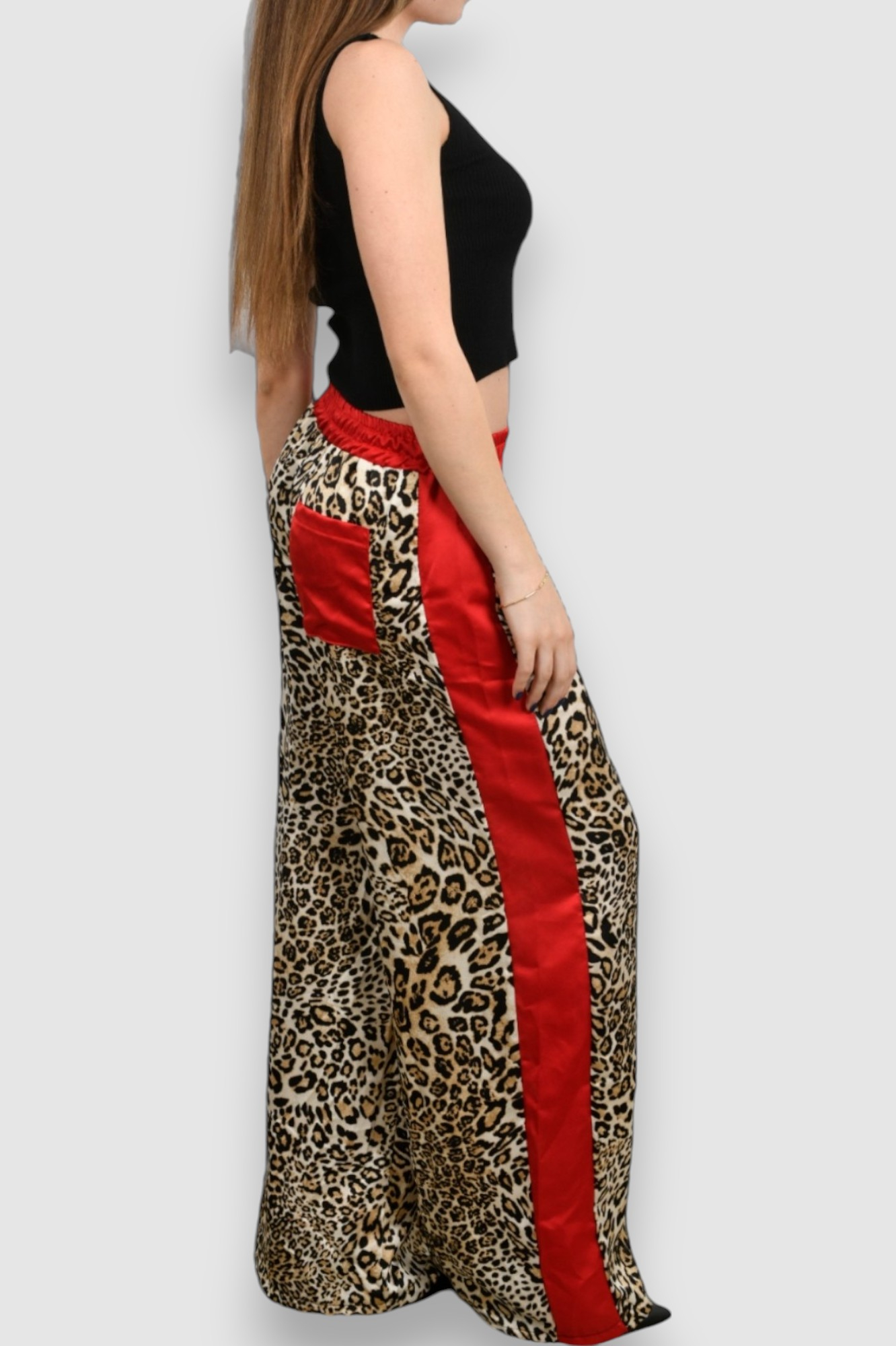 Ženske modne hlače leopard uzorak Margaux