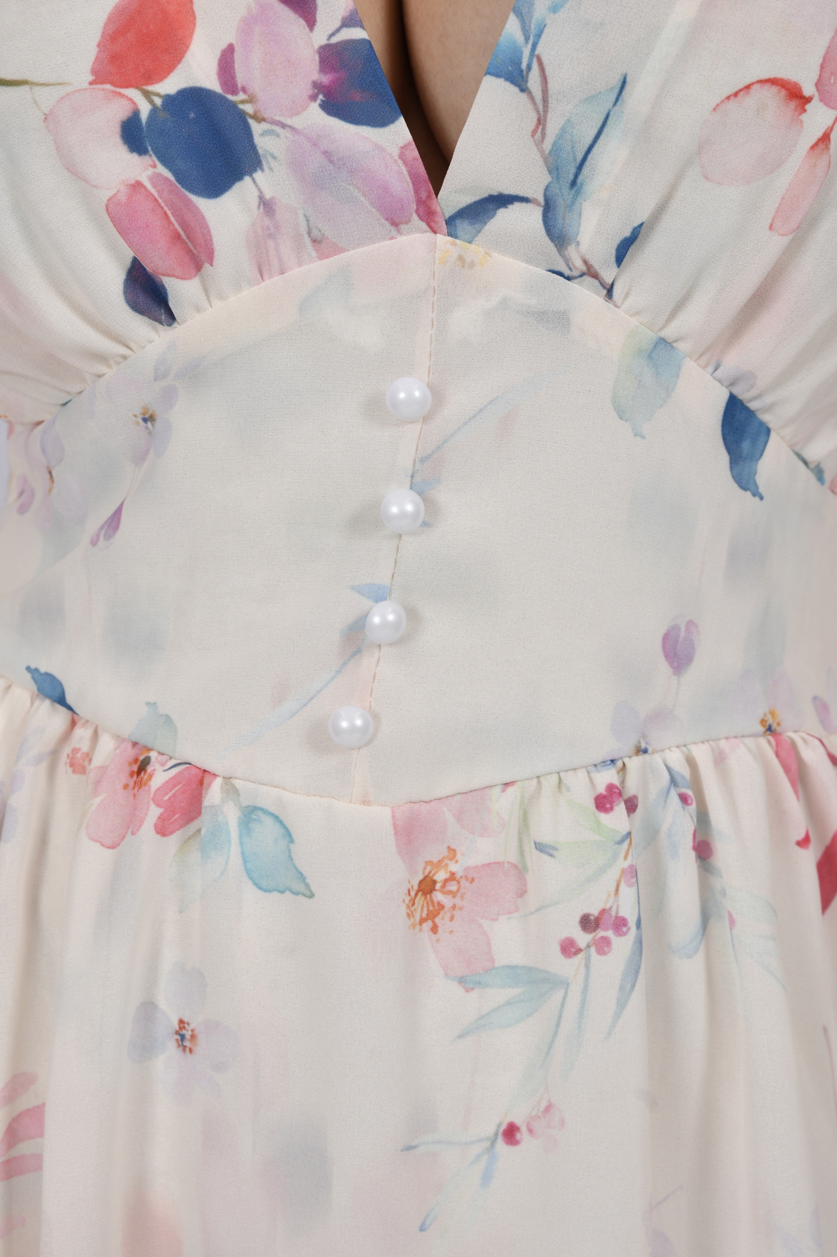 Ženska bijela elegantna kratka haljina Izara