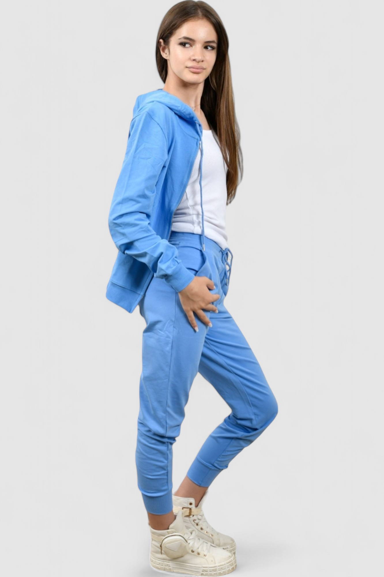 Ženski svijetlo plavi donji dio trenirke Roselle