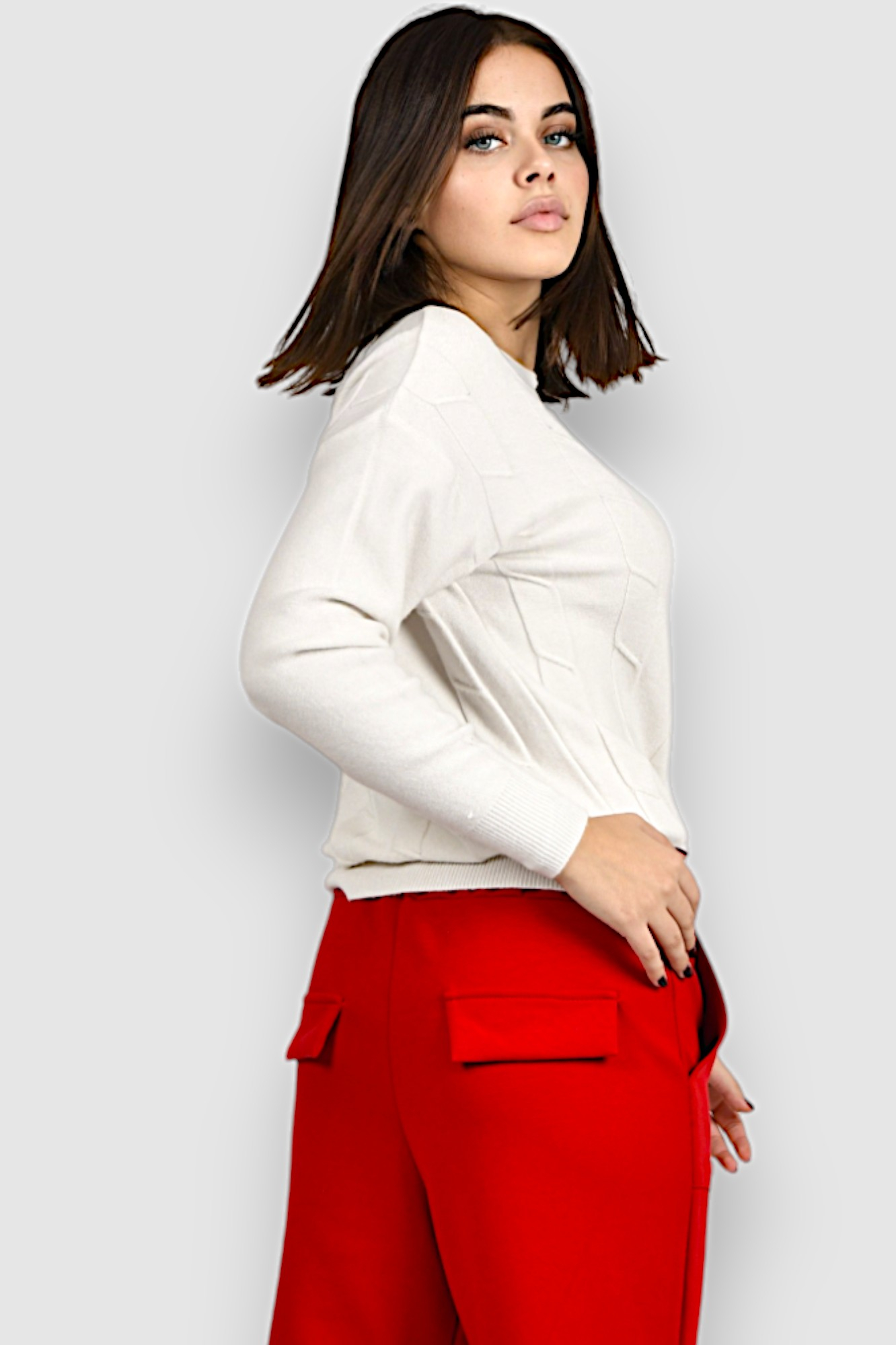 Ženski bijeli lagani džemper Erica