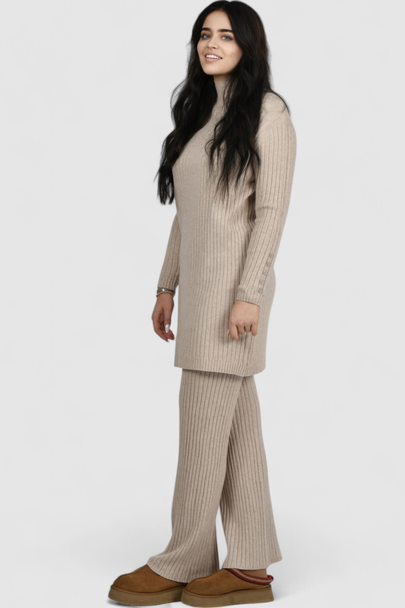 Ženska bež trenirka komplet Beatrix