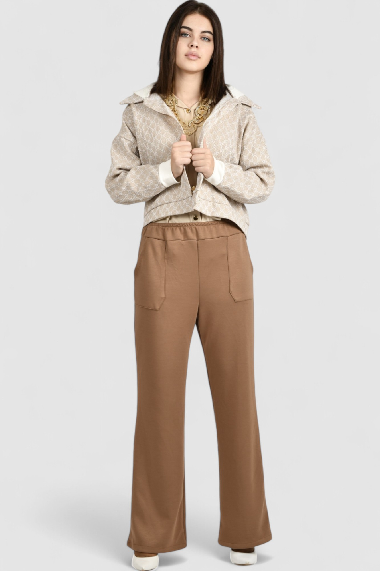 Ženska bež kratka jakna Clio