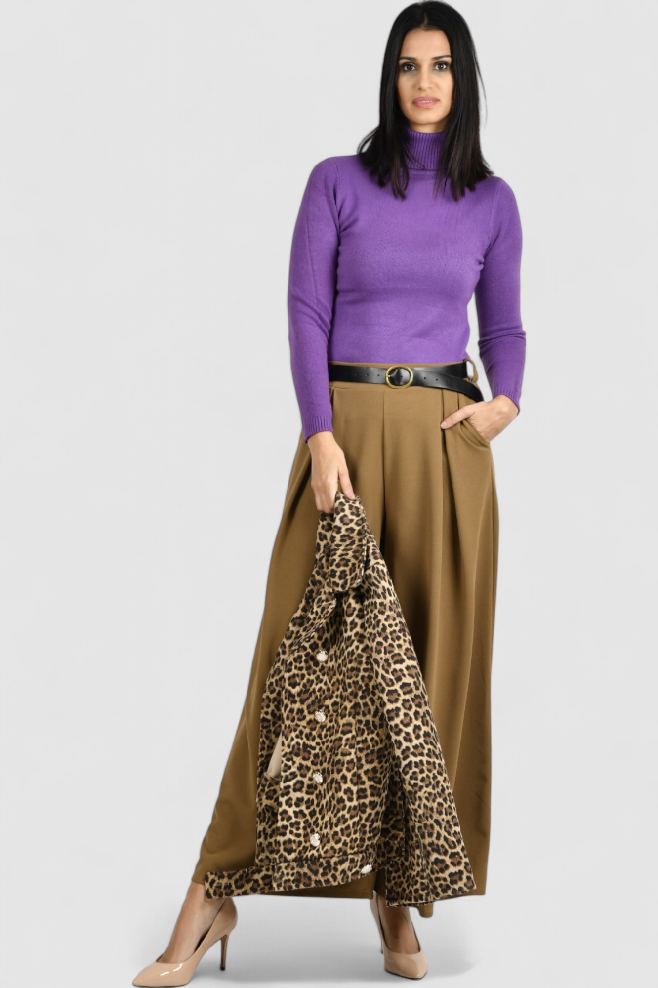 Ženski ljubicasti lagani džemper Zoey