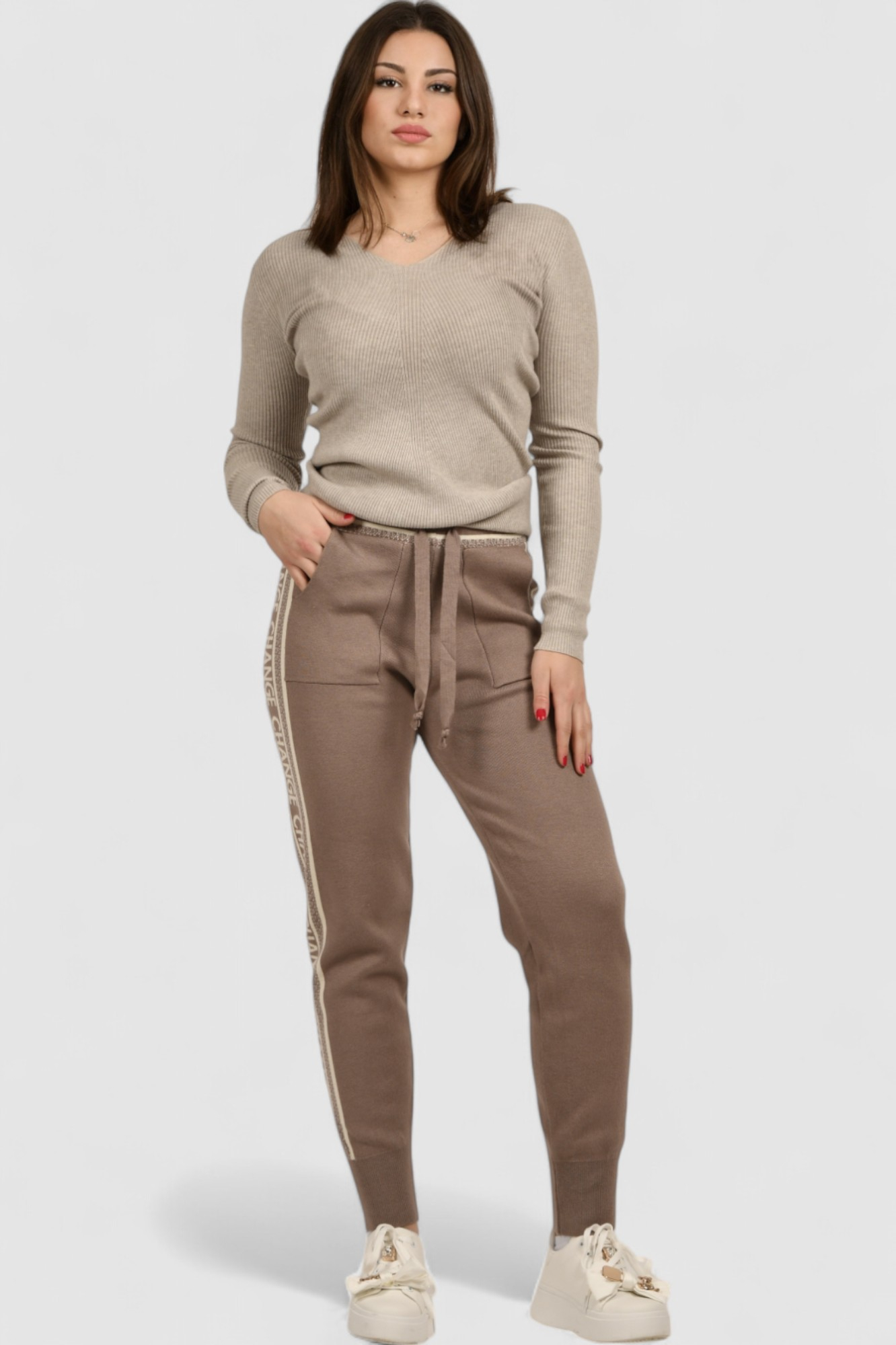 Ženski bež lagani džemper Zoe