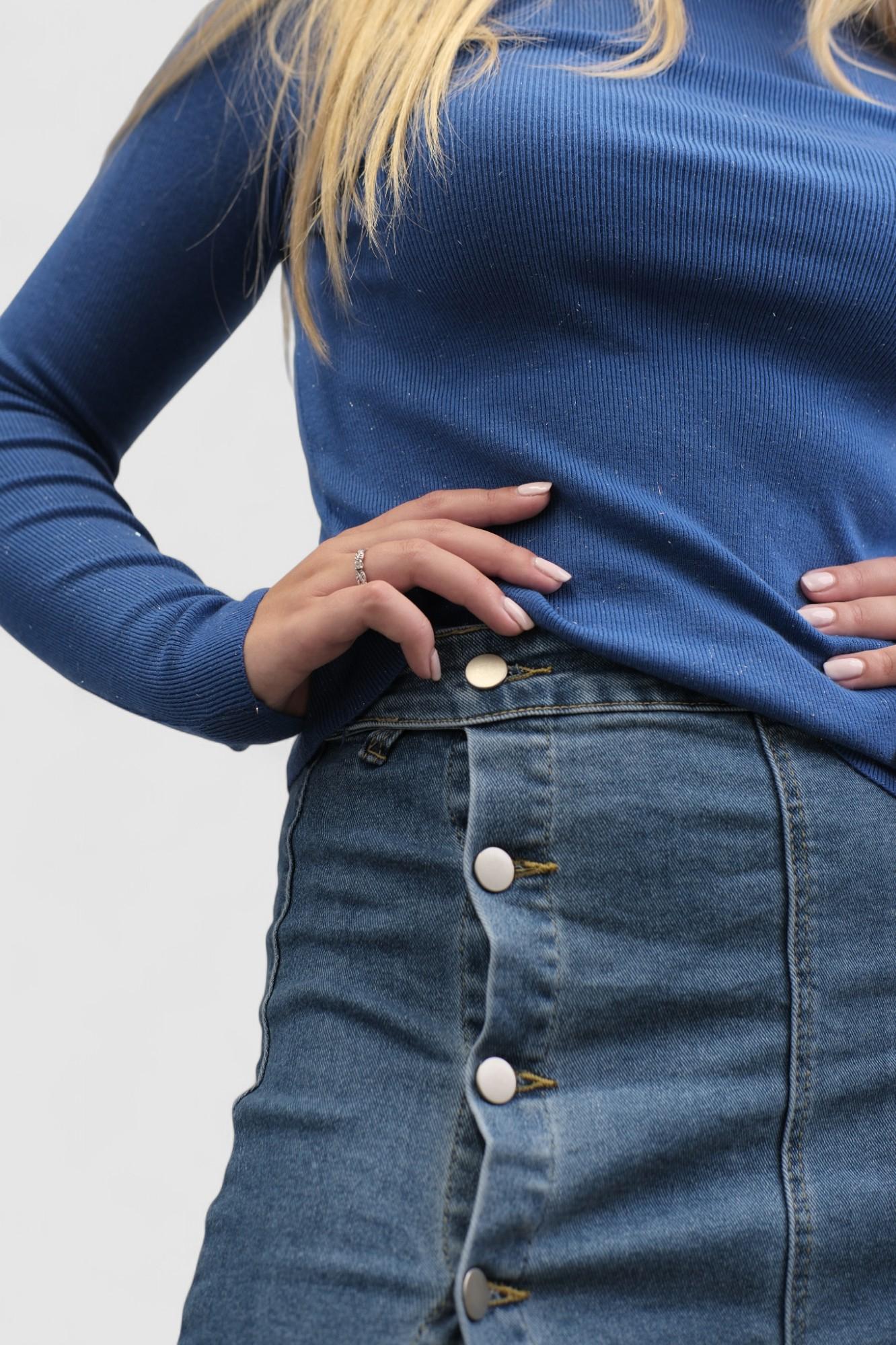 Ženski plavi lagani džemper Opal