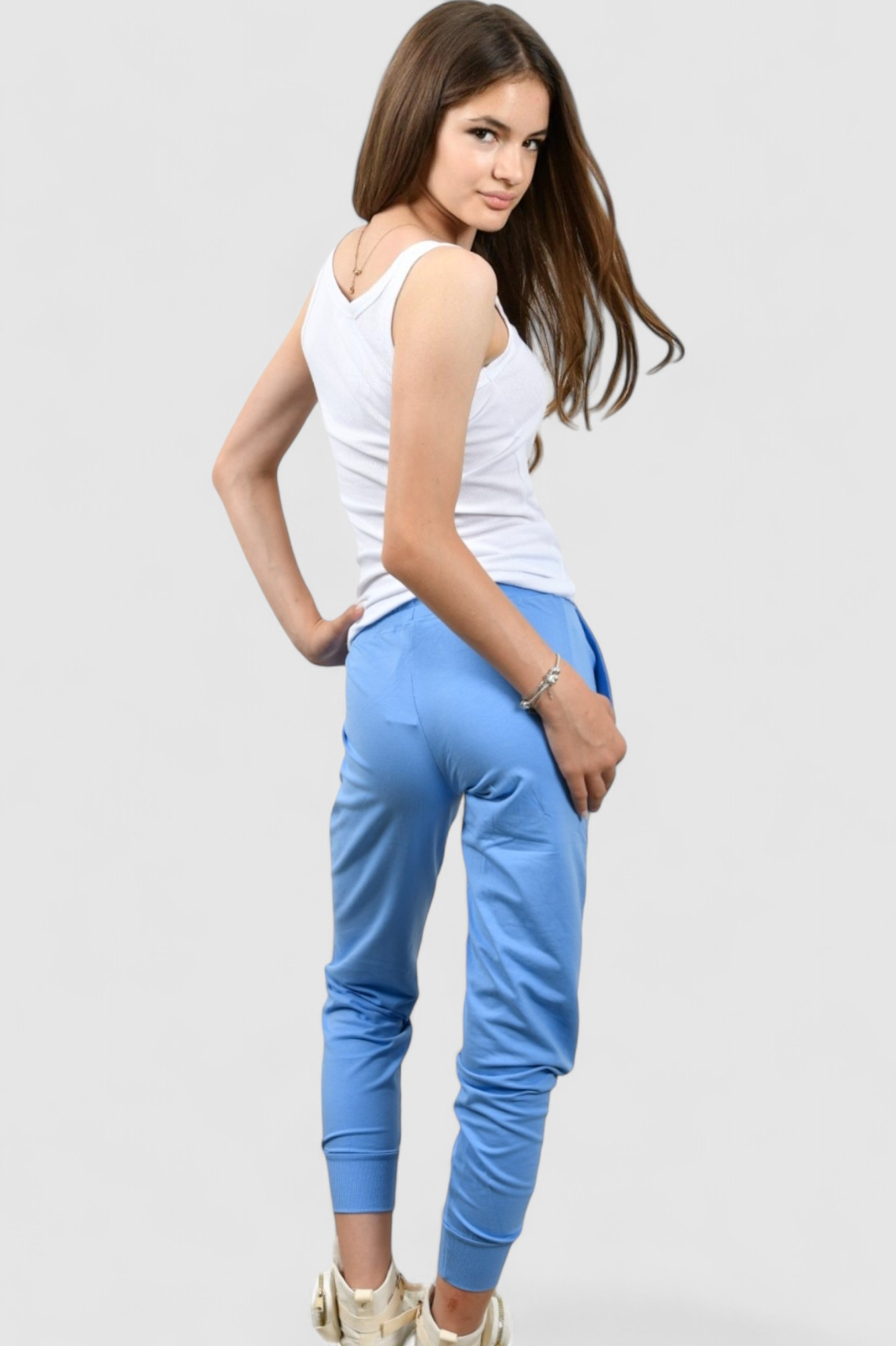 Ženski svijetlo plavi donji dio trenirke Roselle