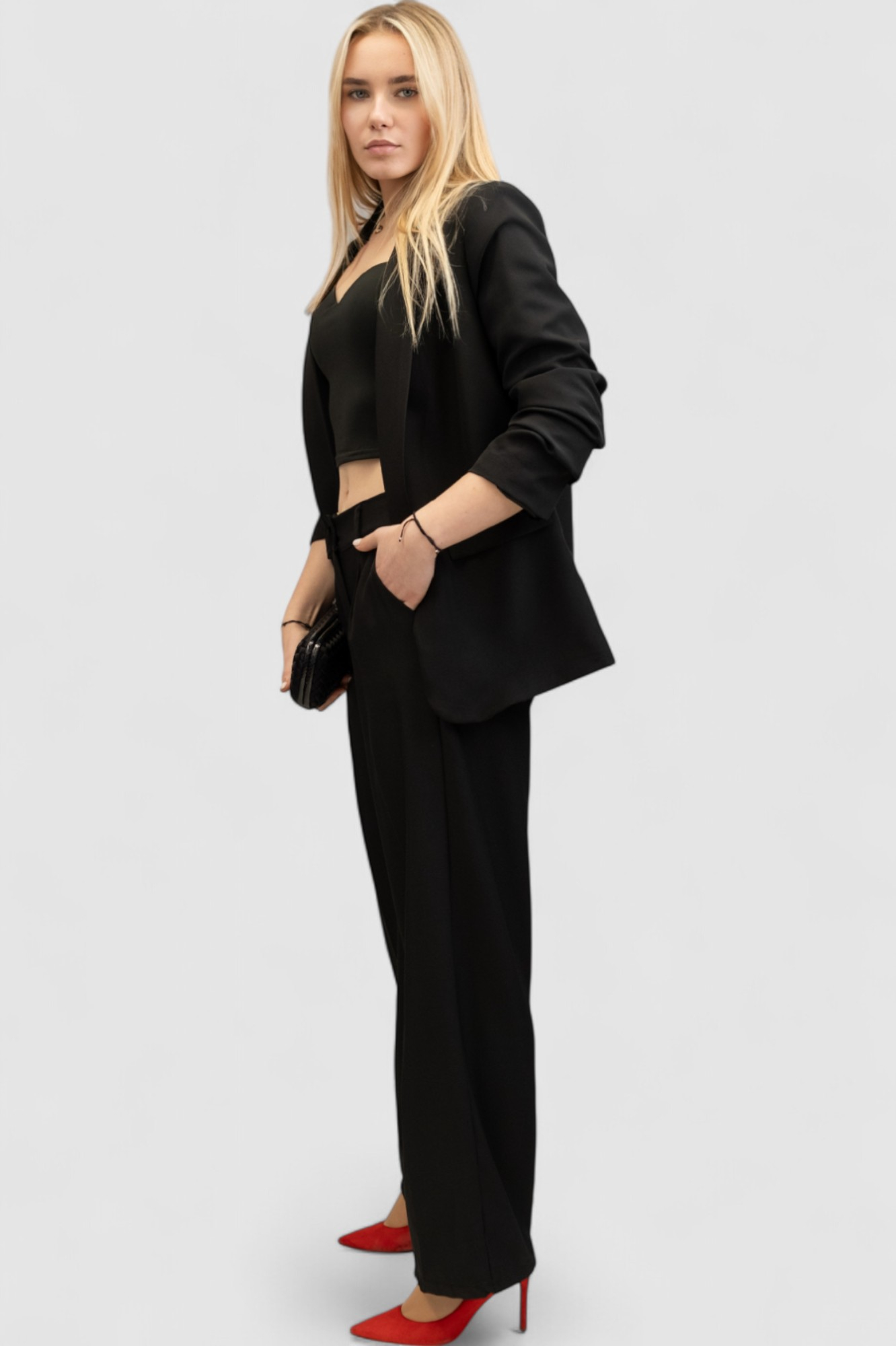 Ženski crni elegantni sako Brenda