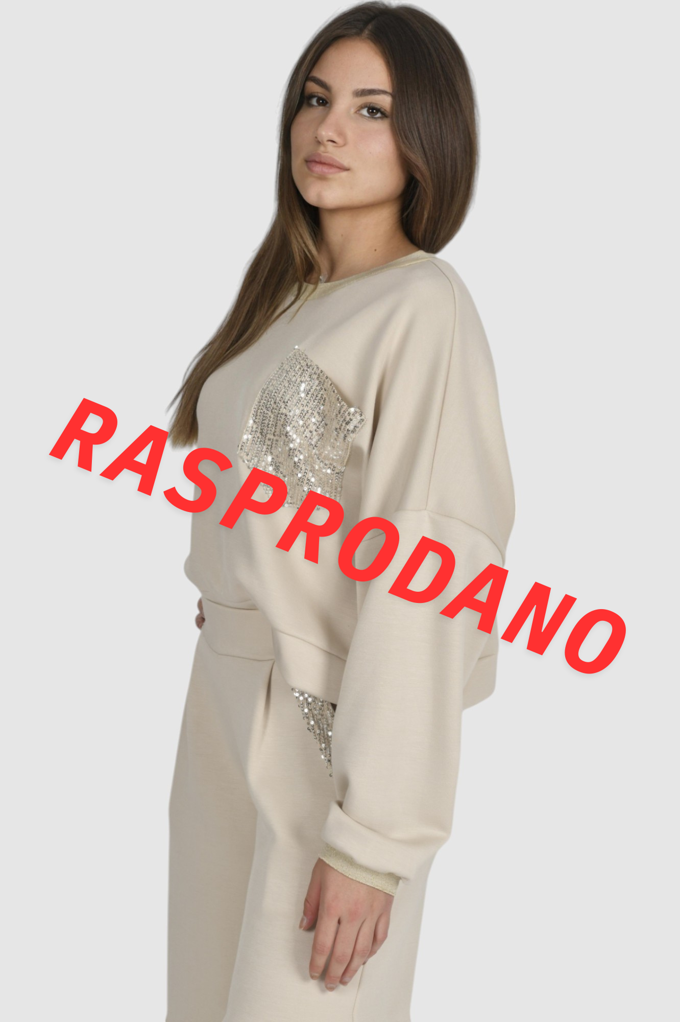 Ženski bež modni gornji dio trenirke Iliana