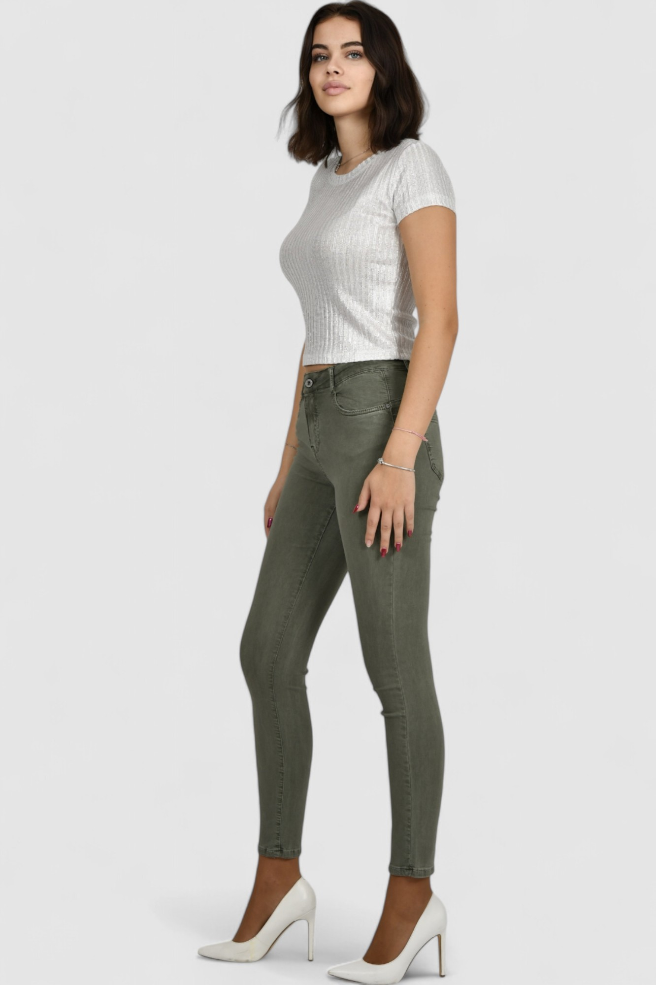 Ženski bijeli party top Gia