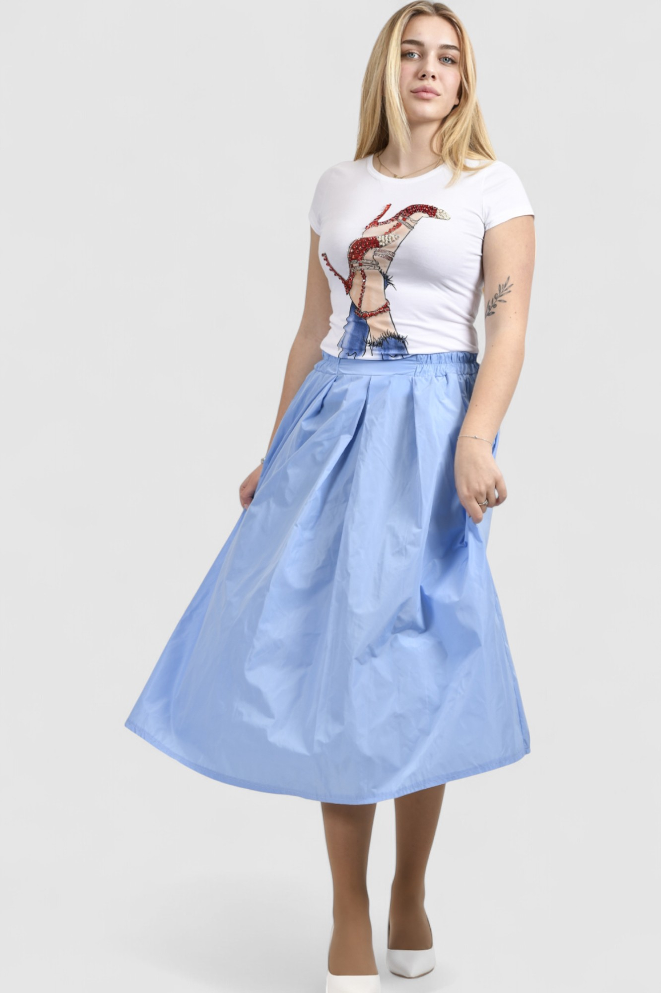 Ženska bijela majica kratki rukav Luciana