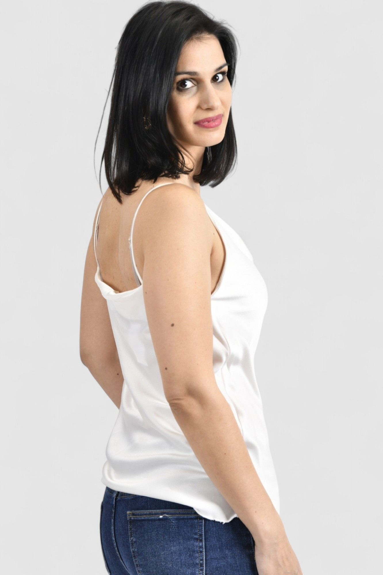 Ženski bijeli elegantni top Scarlet