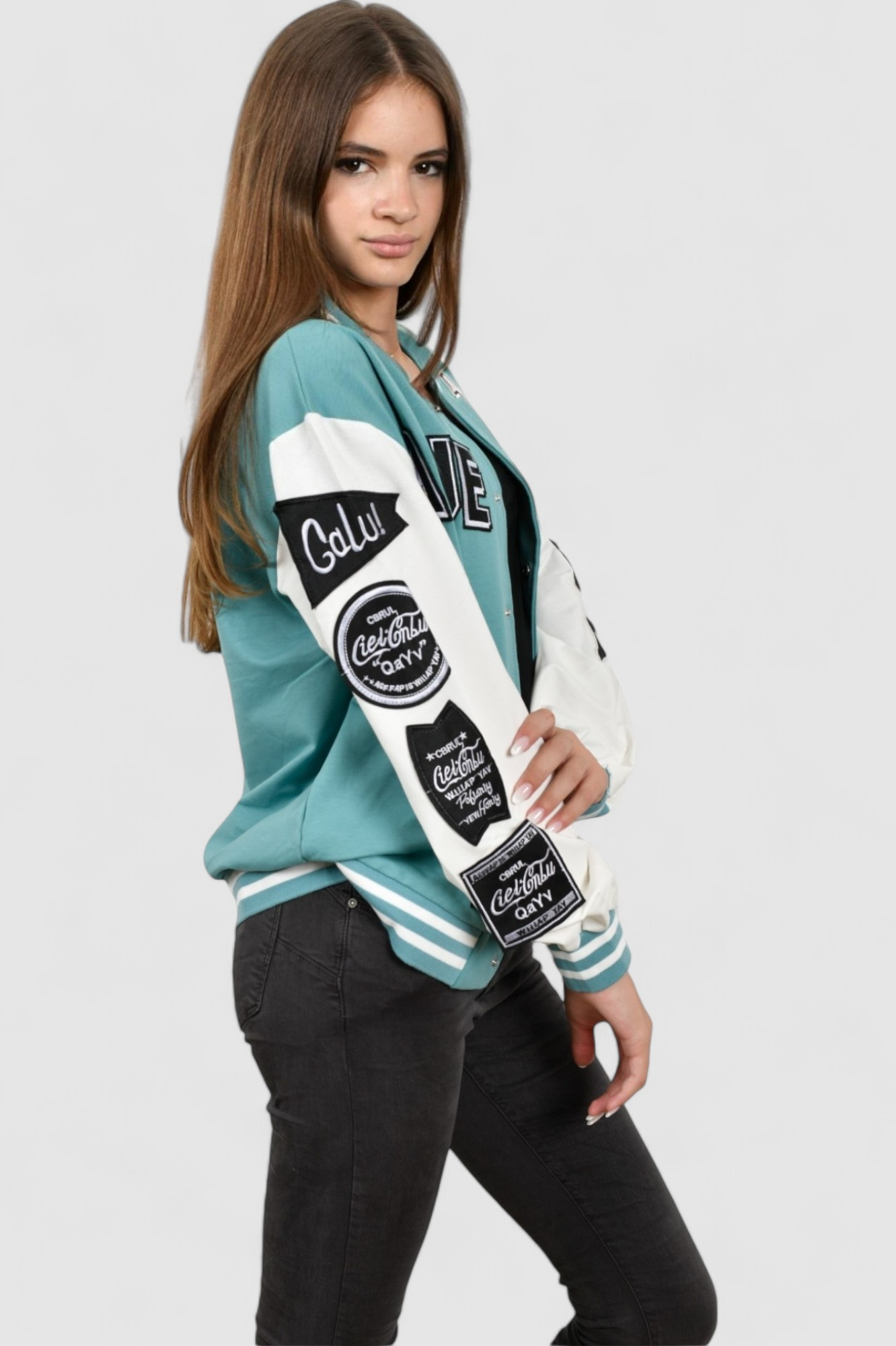 Ženska plava kratka jakna Aspen