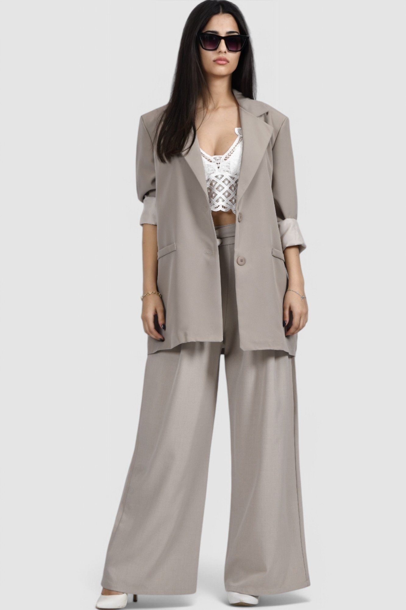 Ženski bijeli party top Giselle