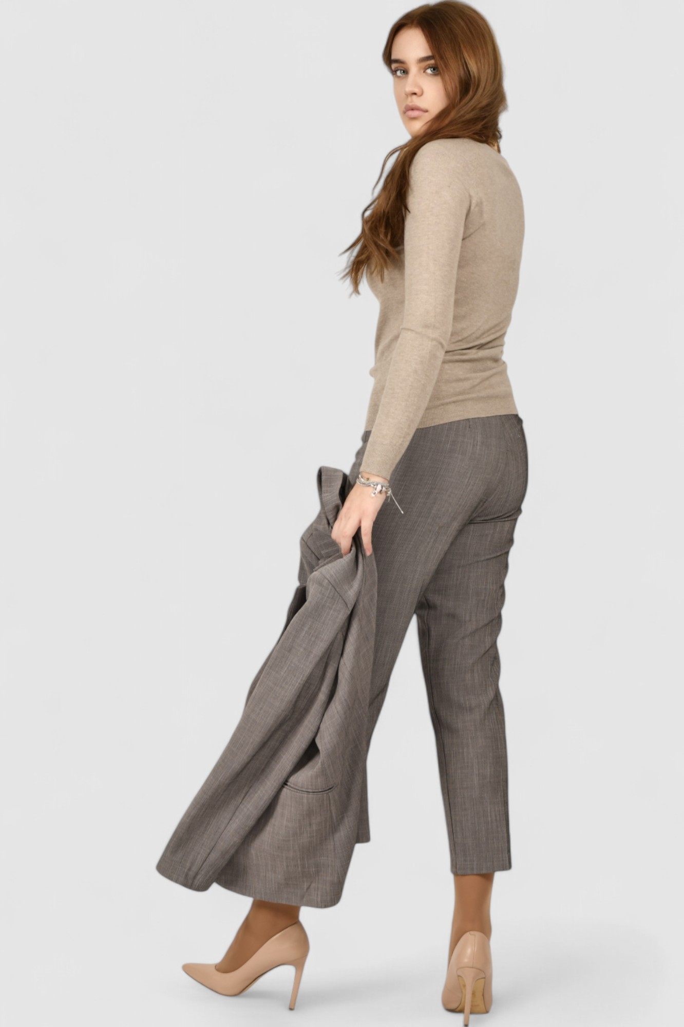 Ženski bež lagani džemper Vinny