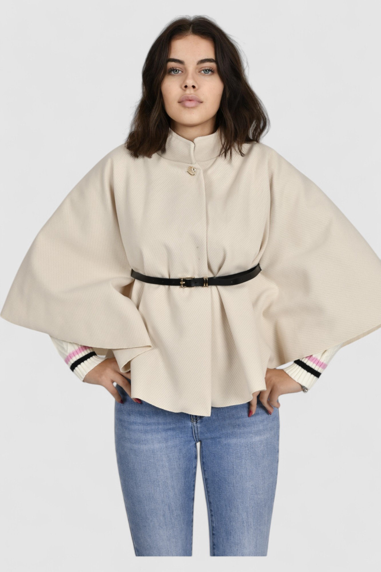 Ženski bež poncho Francesca