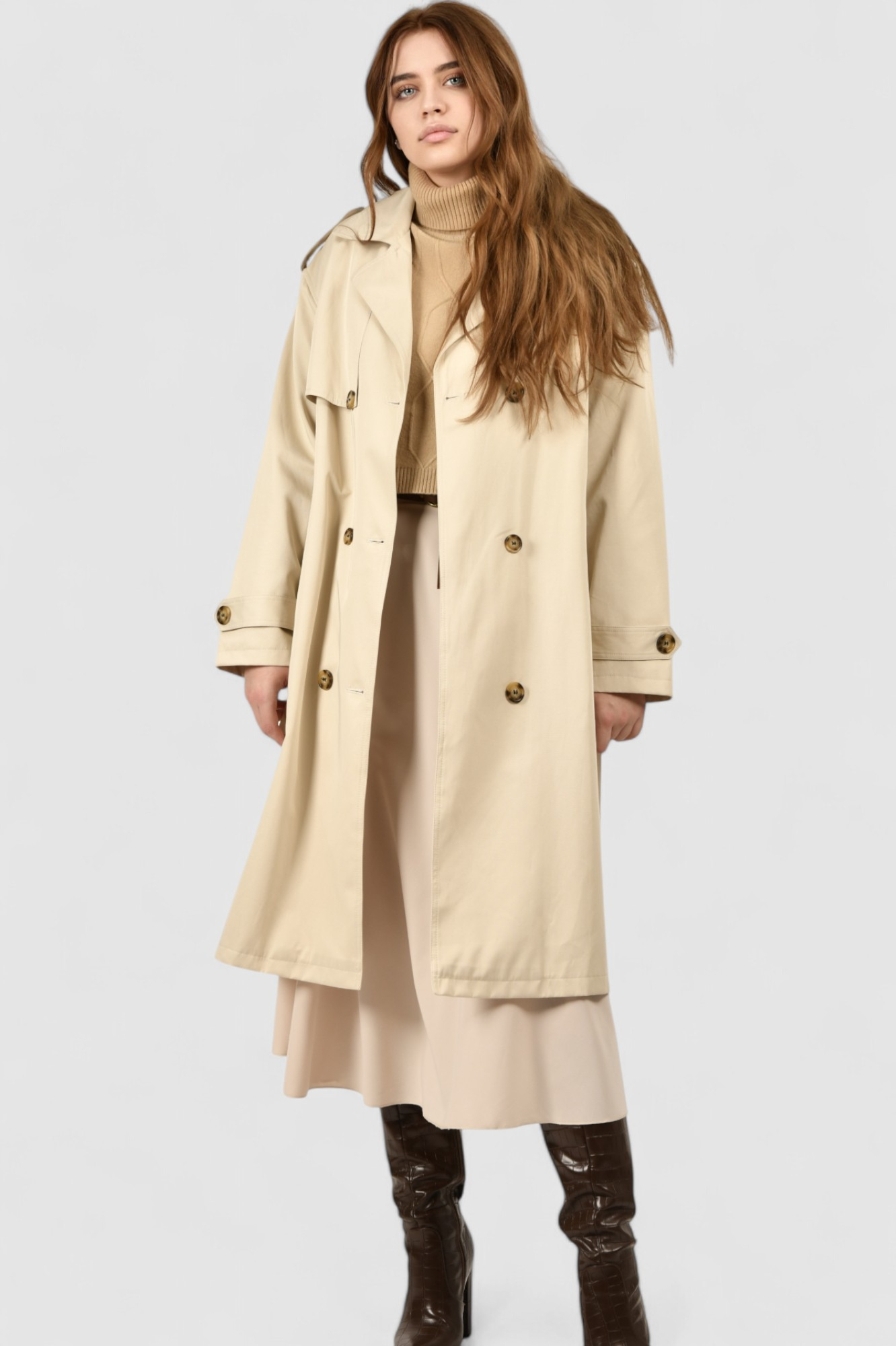 Ženski bež baloner Neve